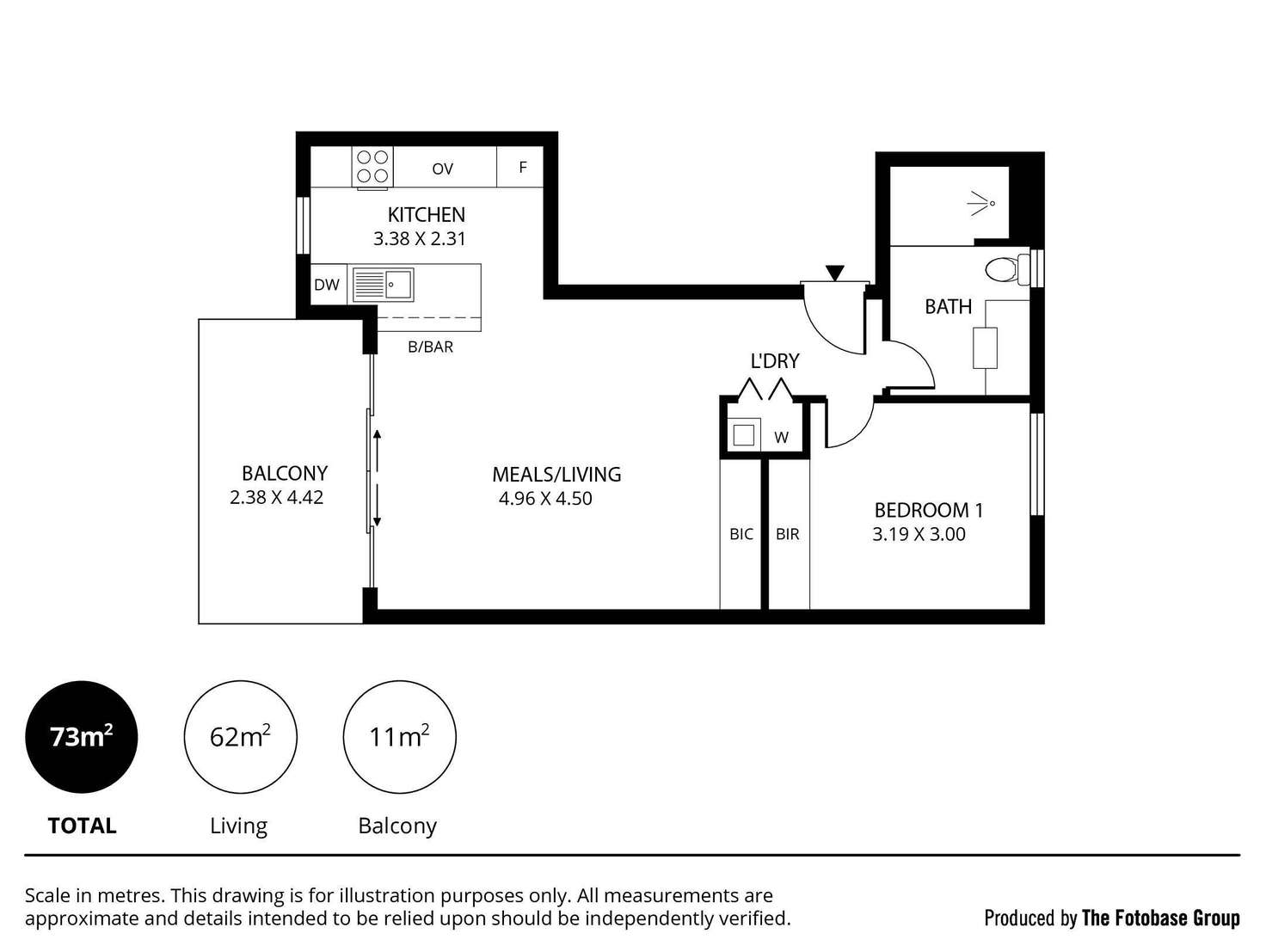 Floorplan of Homely apartment listing, 105/15 Frew Street, Adelaide SA 5000