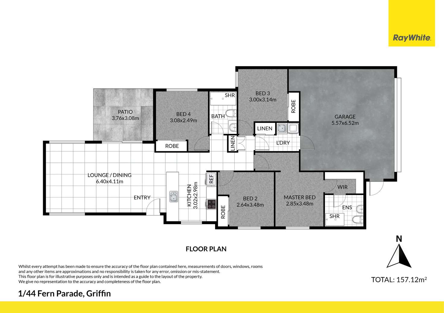 Floorplan of Homely villa listing, 1/44 Fern Parade, Griffin QLD 4503