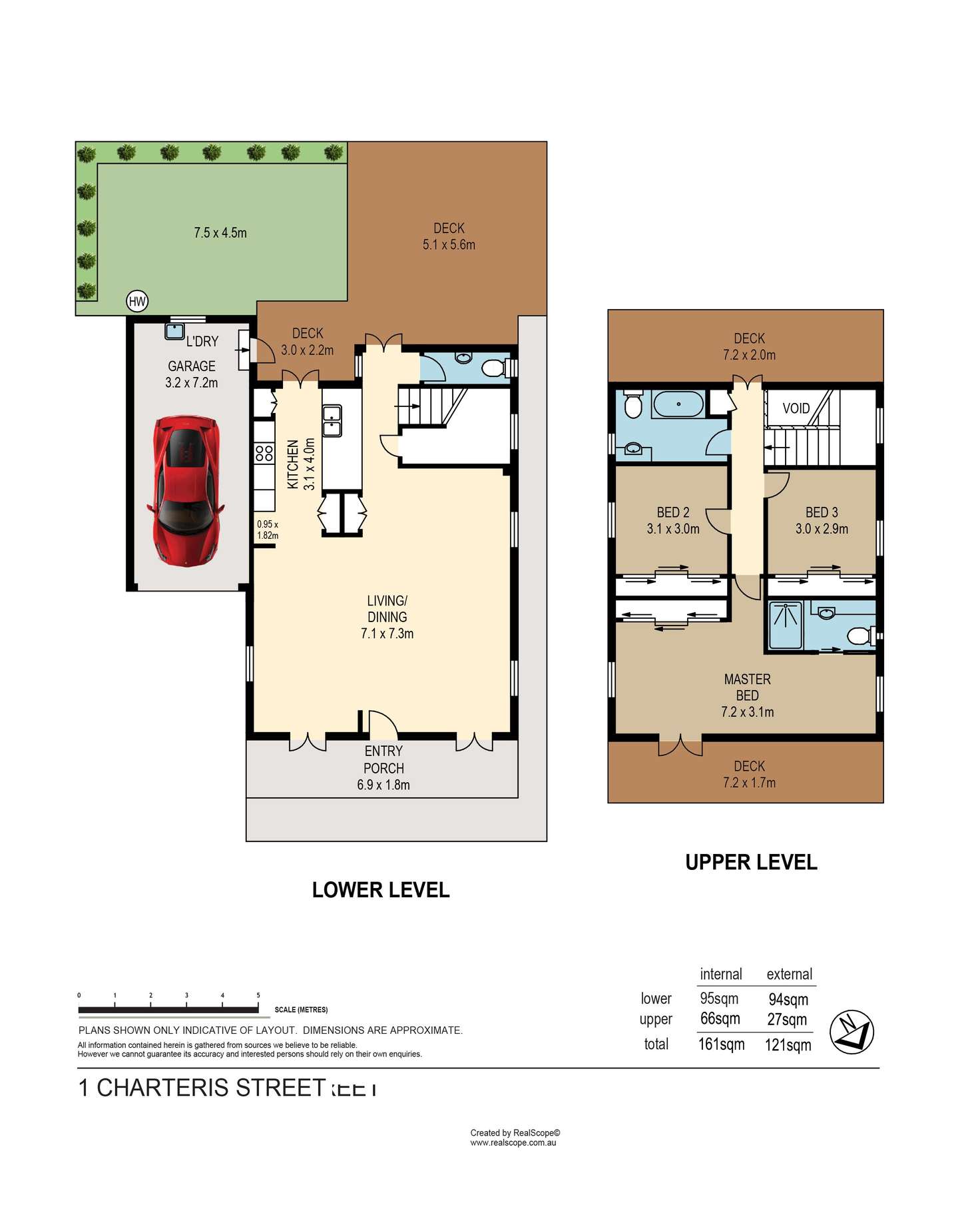 Floorplan of Homely house listing, 1 Charteris Street, Paddington QLD 4064