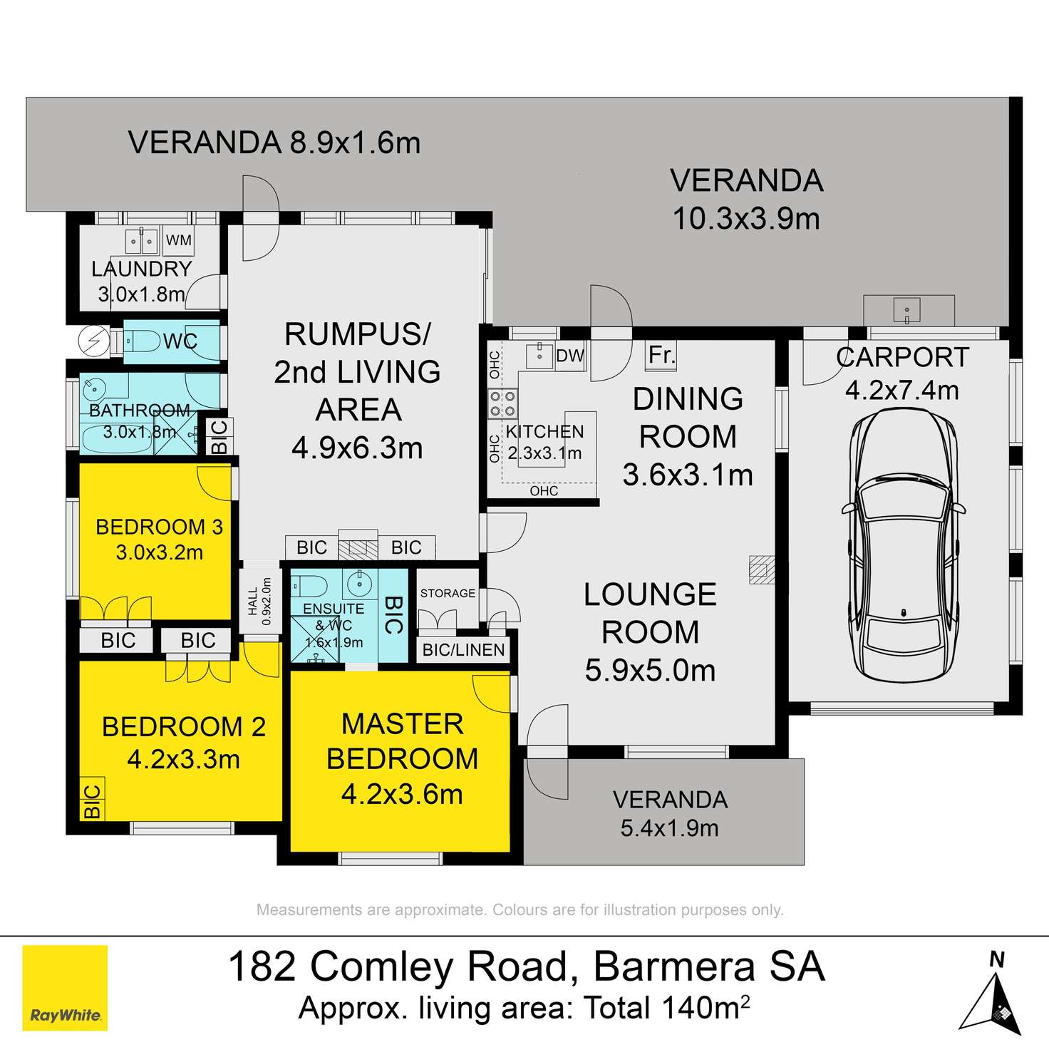 Floorplan of Homely house listing, 182 Comley Road, Barmera SA 5345