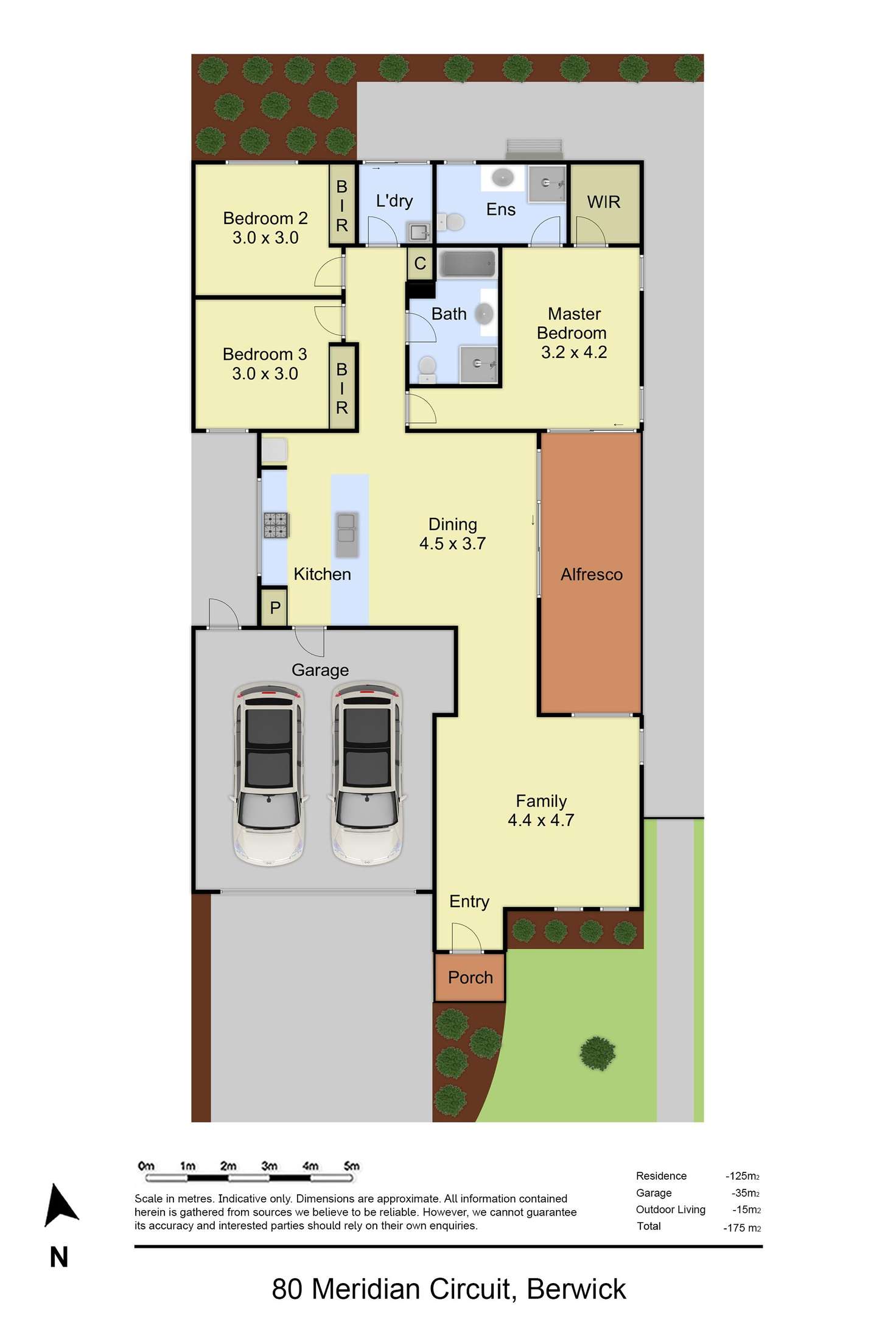 Floorplan of Homely house listing, 80 Meridian Circuit, Berwick VIC 3806