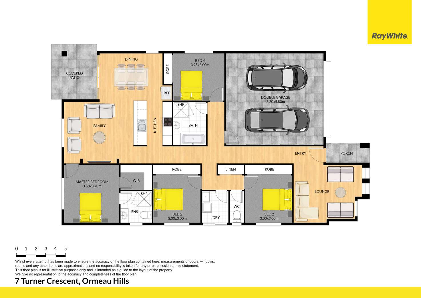 Floorplan of Homely house listing, 7 Turner Crescent, Ormeau Hills QLD 4208