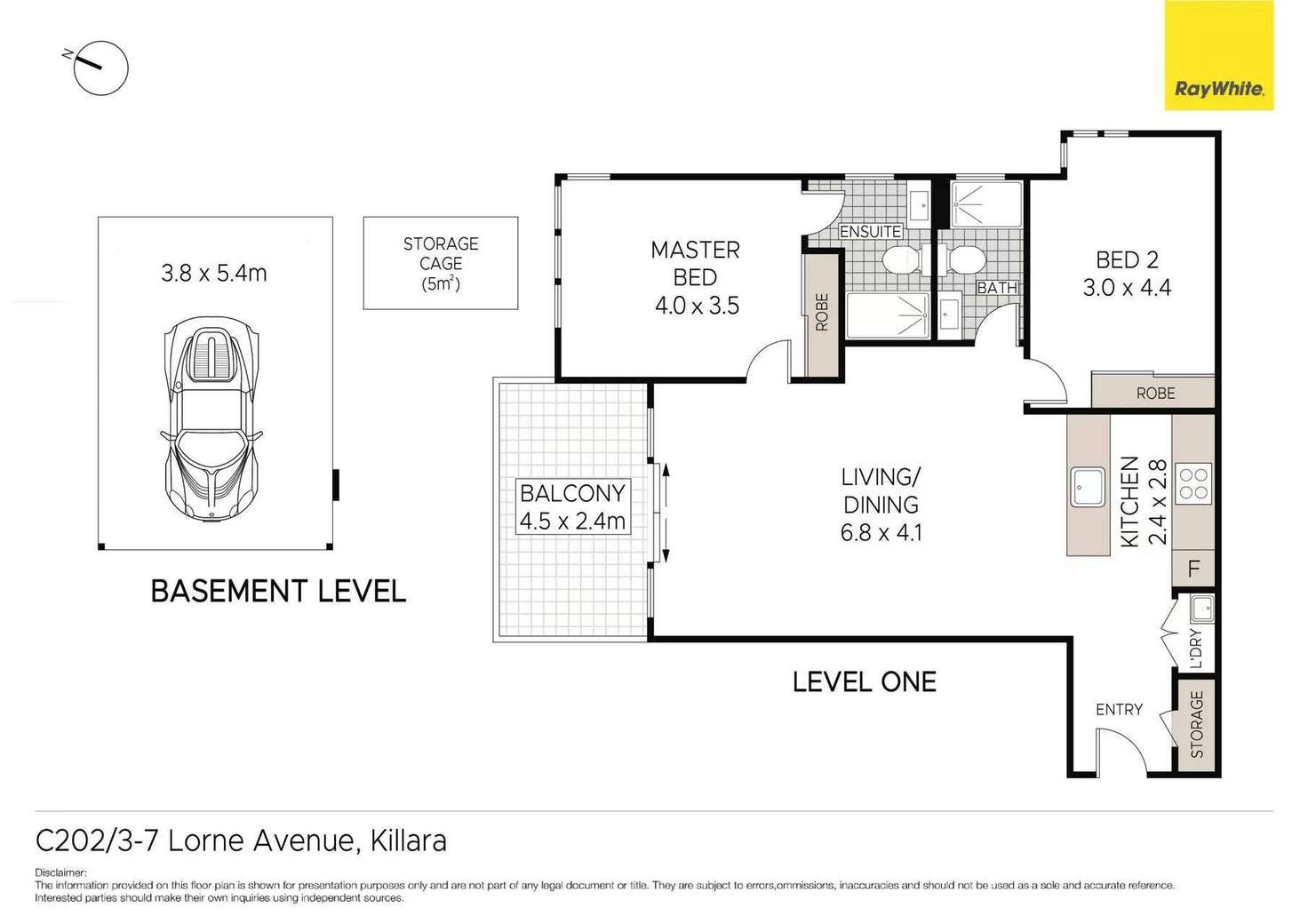 Floorplan of Homely unit listing, C202/3-7 Lorne Avenue, Killara NSW 2071