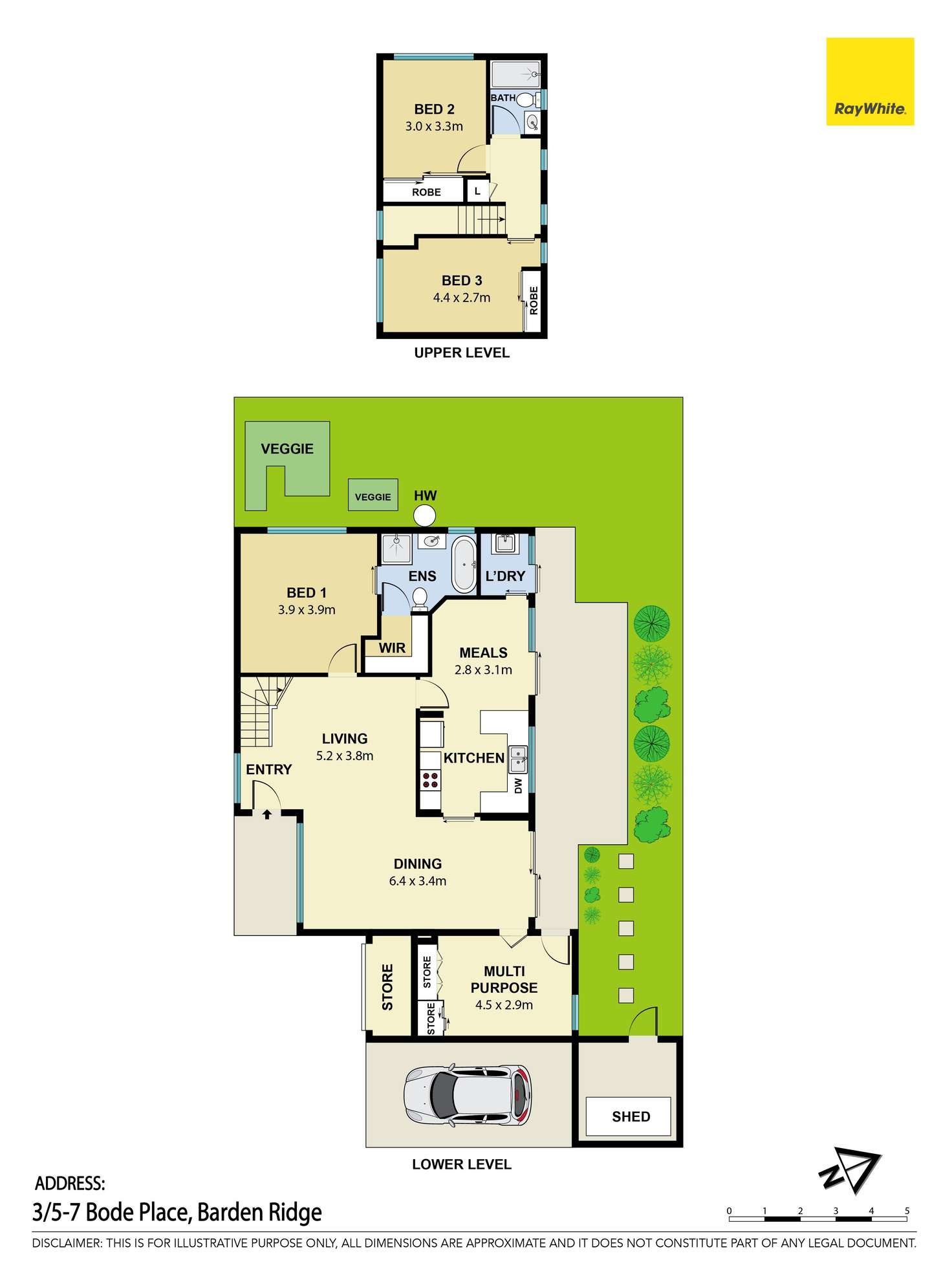 Floorplan of Homely townhouse listing, 3/5-7 Bode Place, Barden Ridge NSW 2234