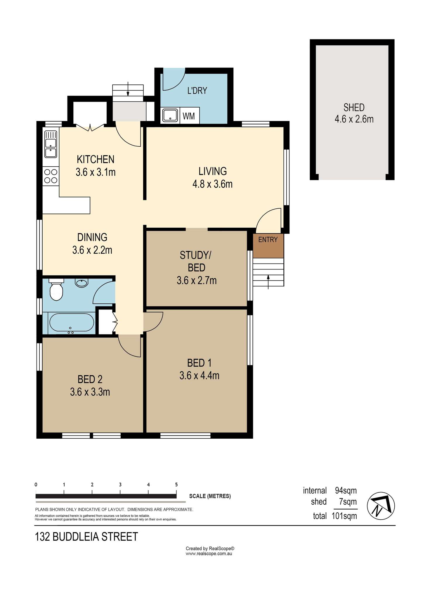 Floorplan of Homely house listing, 132 Buddleia Street, Inala QLD 4077