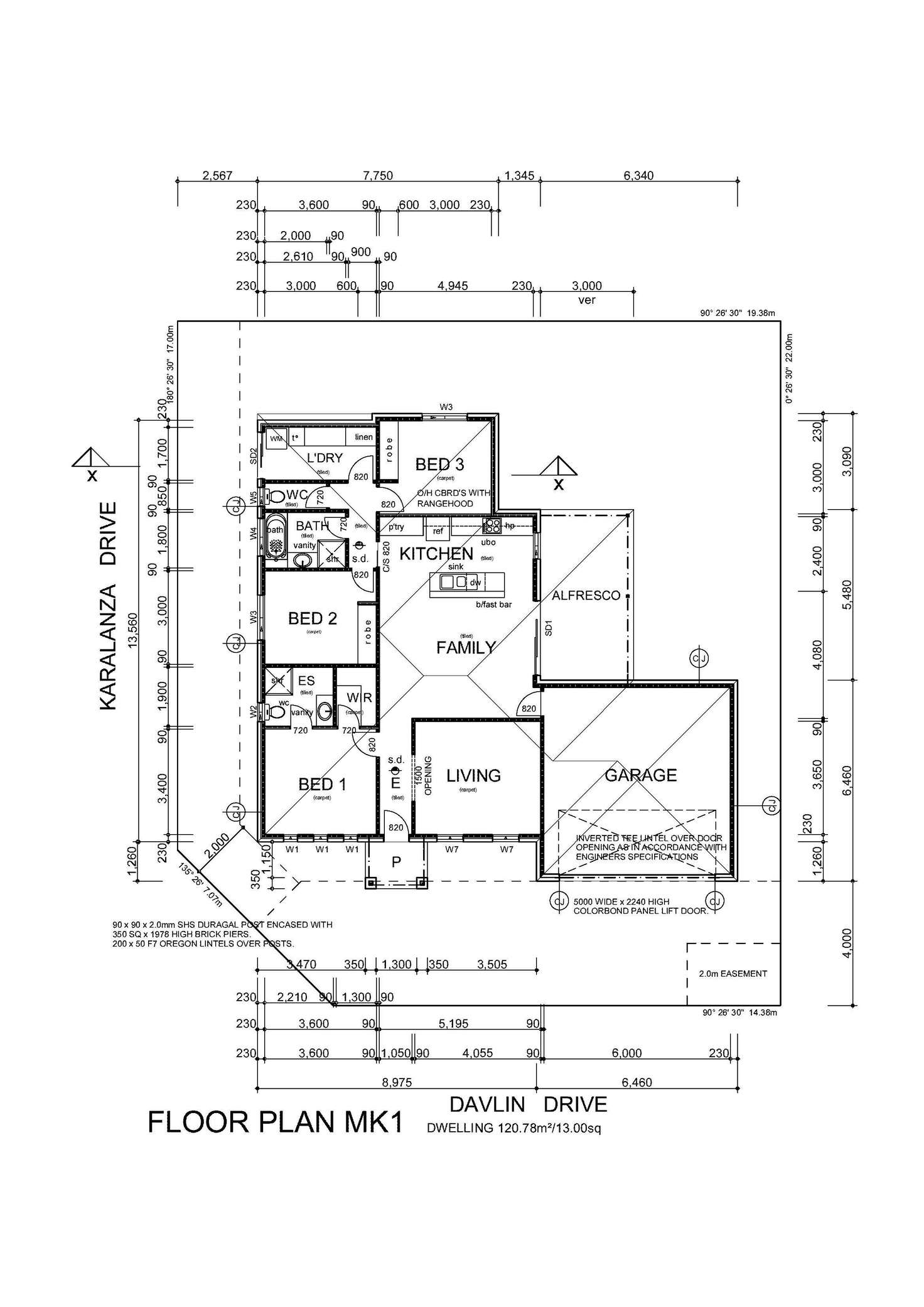 Floorplan of Homely house listing, 20 Davlin Drive, Mildura VIC 3500