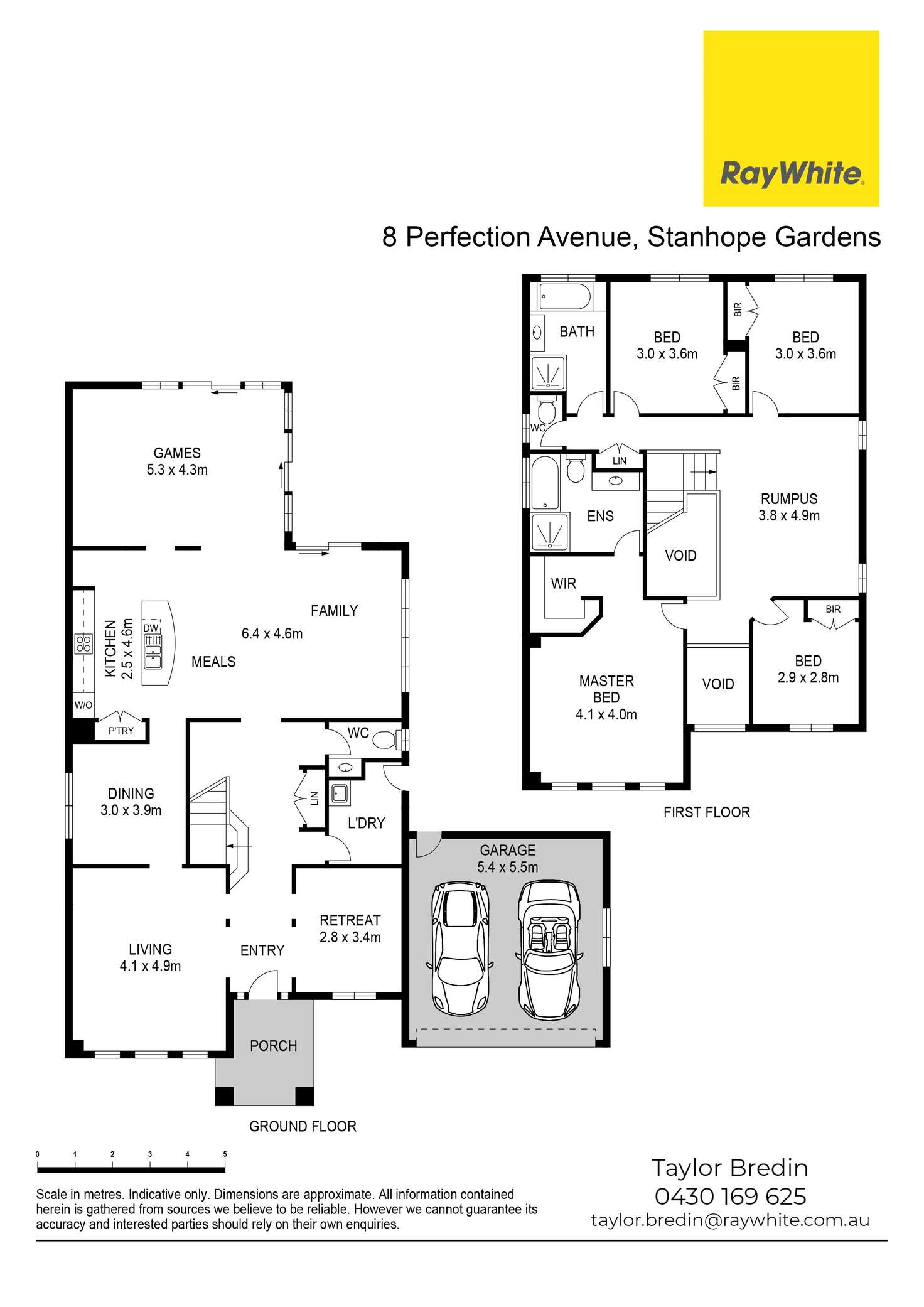 Floorplan of Homely house listing, 8 Perfection Avenue, Stanhope Gardens NSW 2768