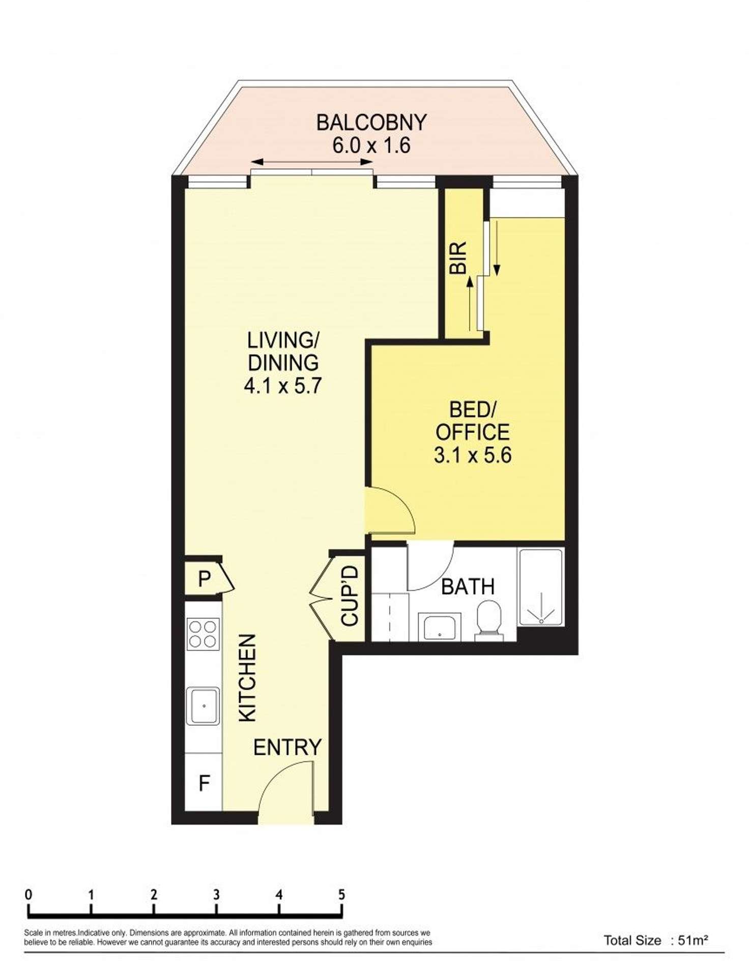 Floorplan of Homely apartment listing, 614/39 Kingsway, Glen Waverley VIC 3150