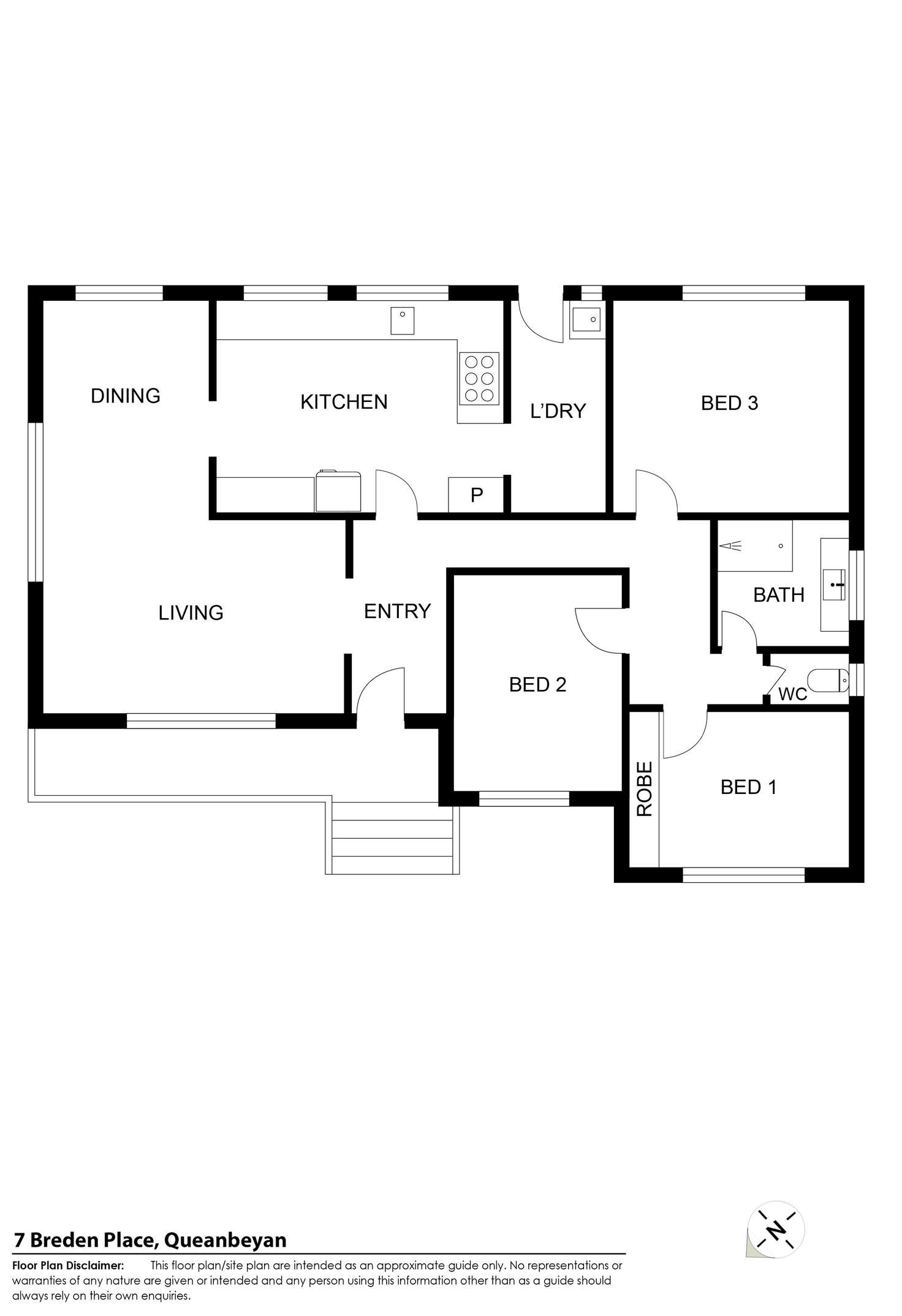 Floorplan of Homely house listing, 7 Breden Place, Crestwood NSW 2620