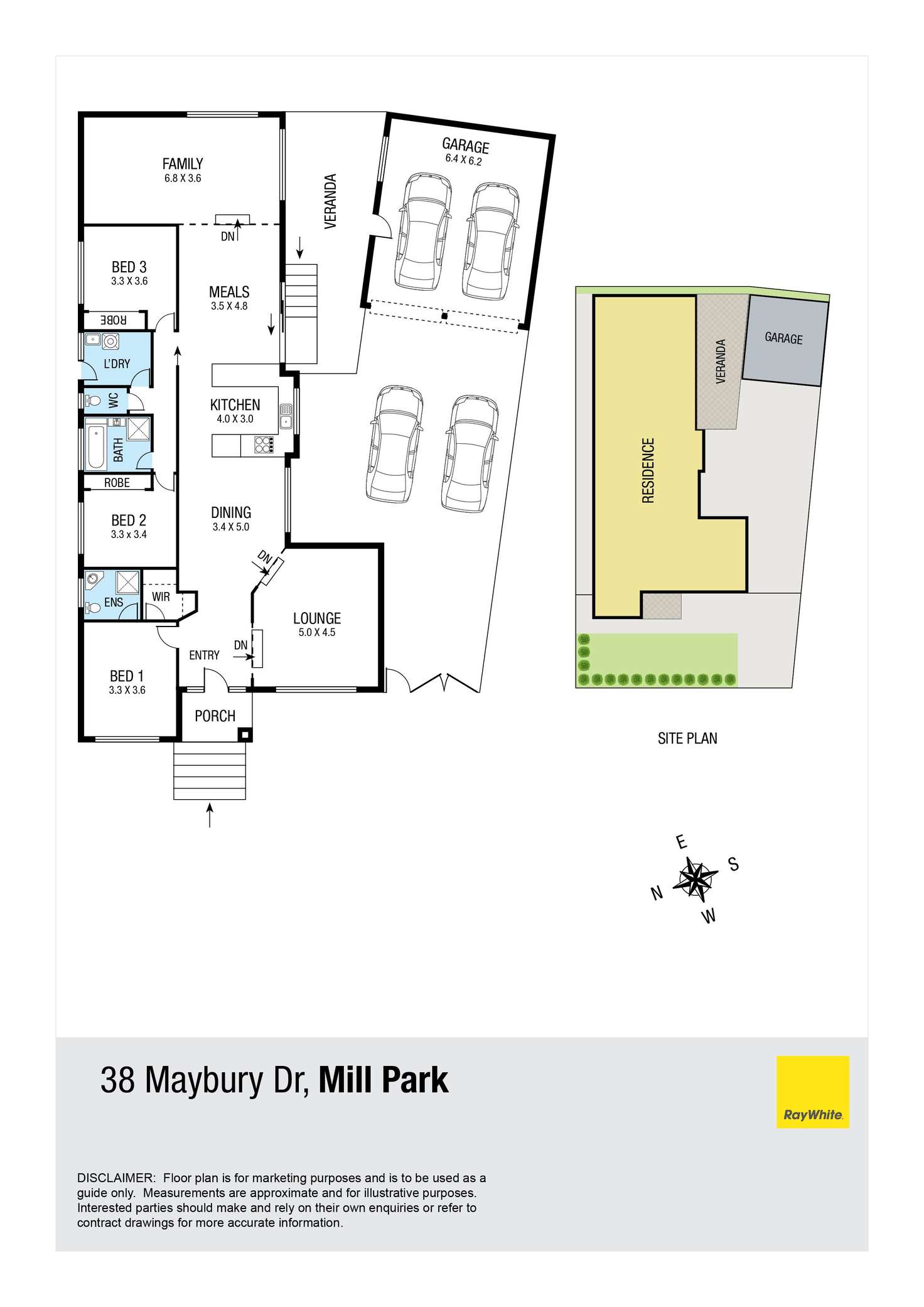Floorplan of Homely house listing, 38 Maybury Drive, Mill Park VIC 3082