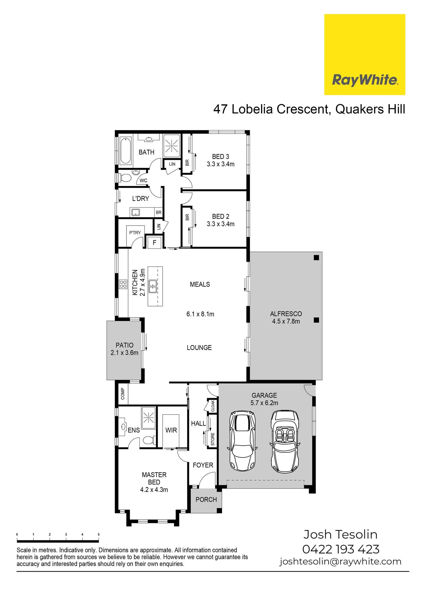 Floorplan of Homely house listing, 47 Lobelia Crescent, Quakers Hill NSW 2763