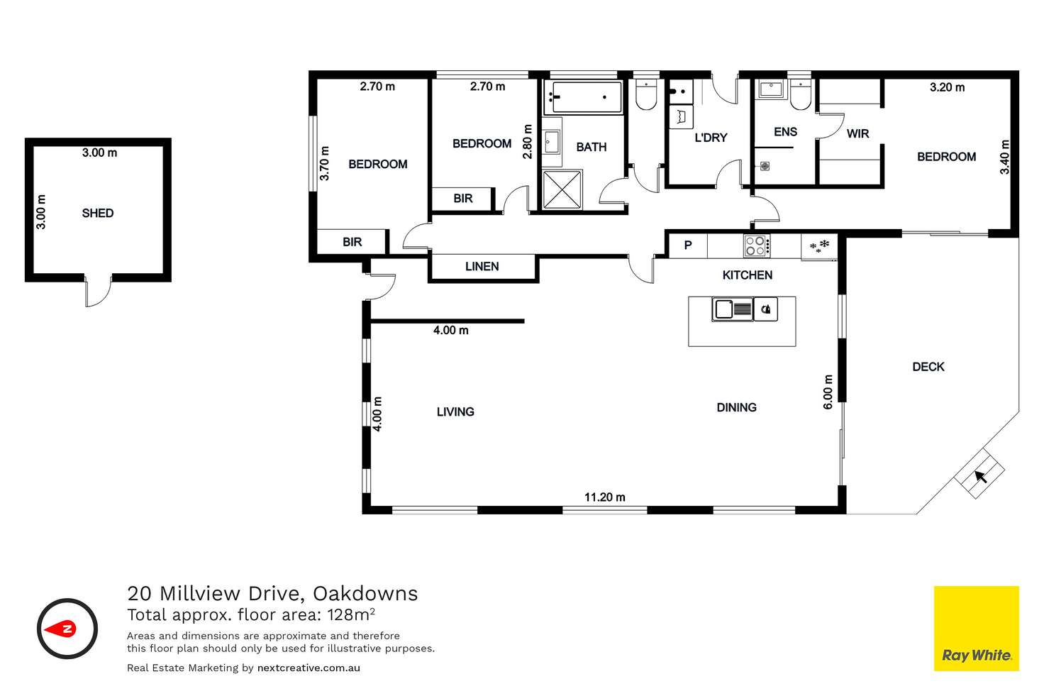 Floorplan of Homely house listing, 20 Millview Drive, Oakdowns TAS 7019