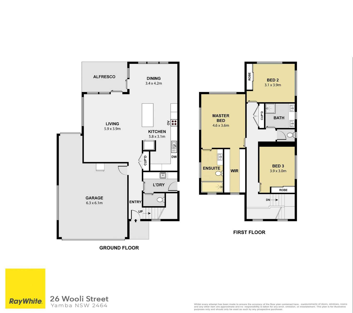 Floorplan of Homely house listing, 26 Wooli Street, Yamba NSW 2464