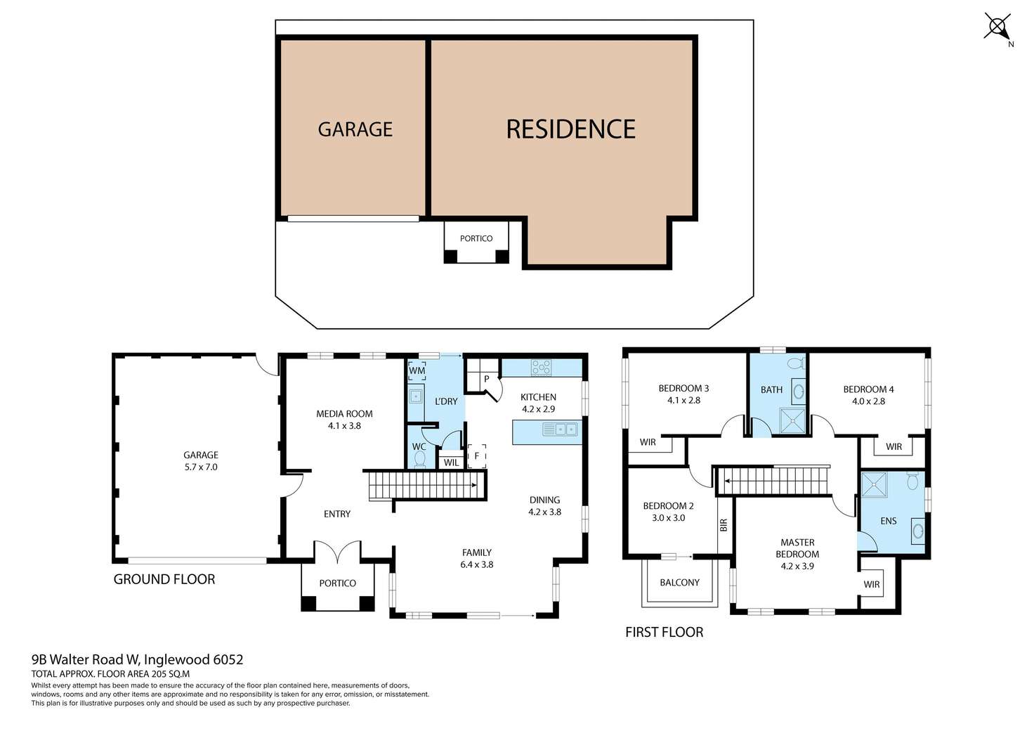 Floorplan of Homely house listing, 9B Walter Road West, Inglewood WA 6052