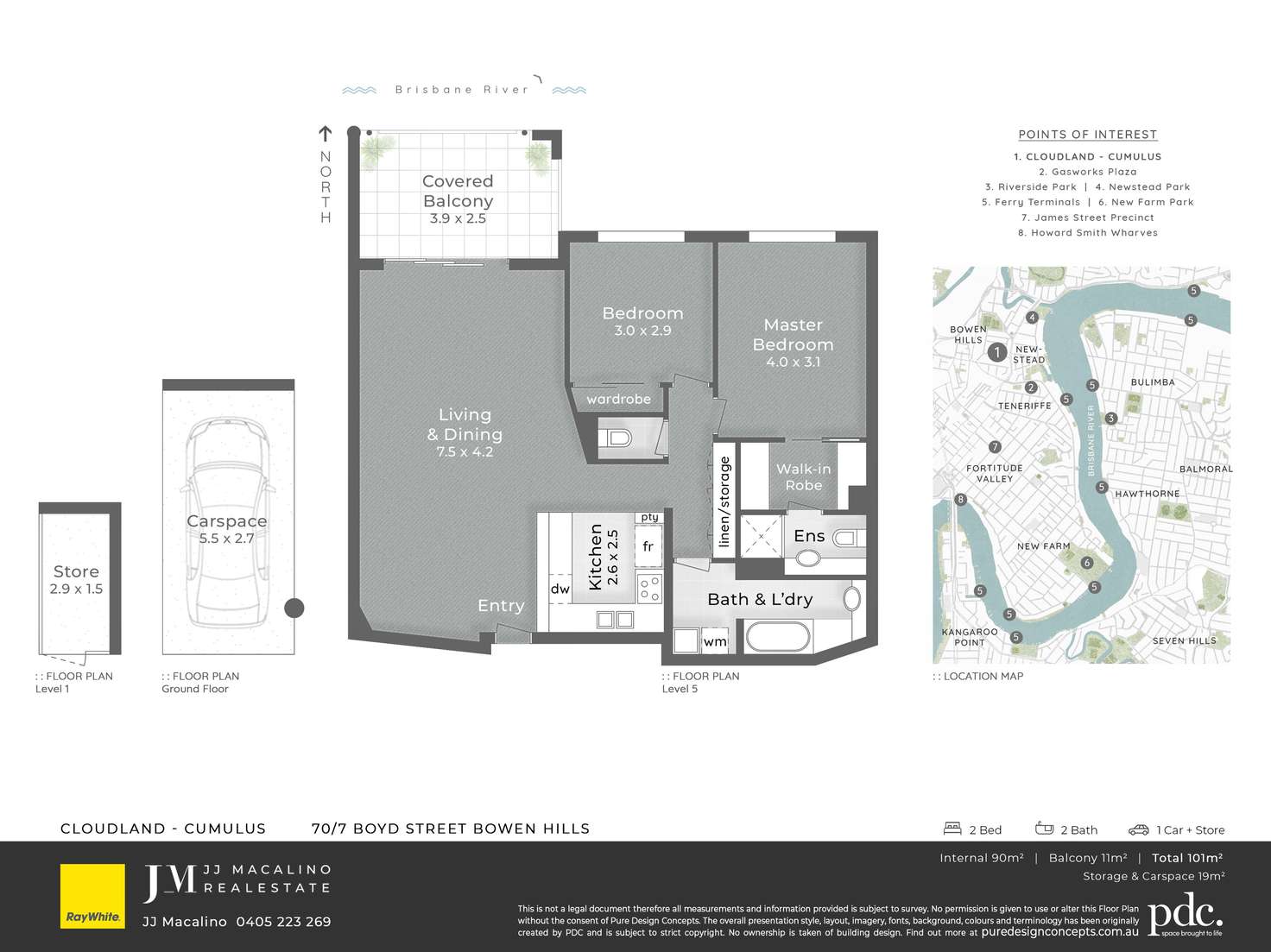 Floorplan of Homely apartment listing, 70/7A Boyd Street, Bowen Hills QLD 4006