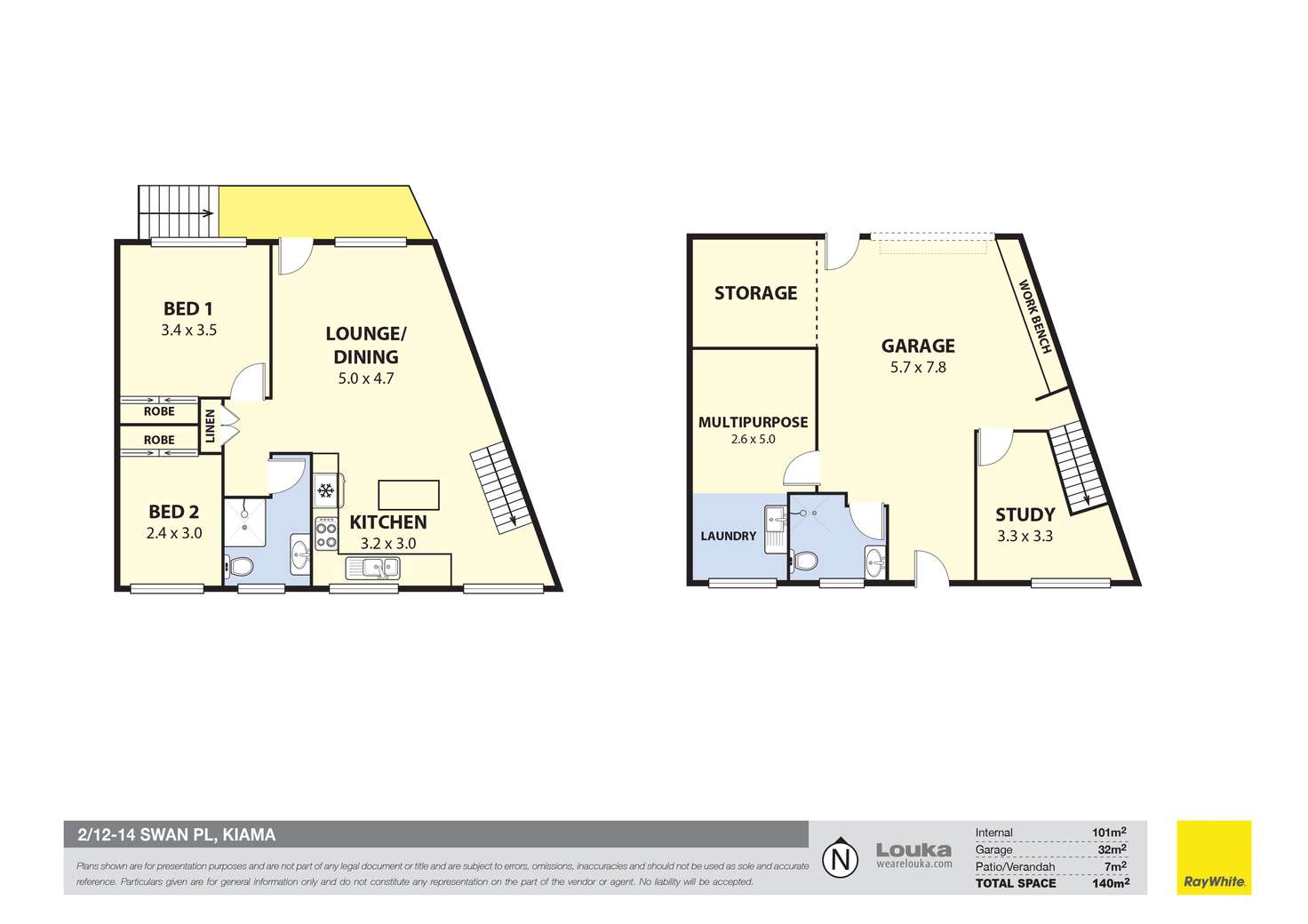 Floorplan of Homely unit listing, 2/12-14 Swan Place, Kiama NSW 2533