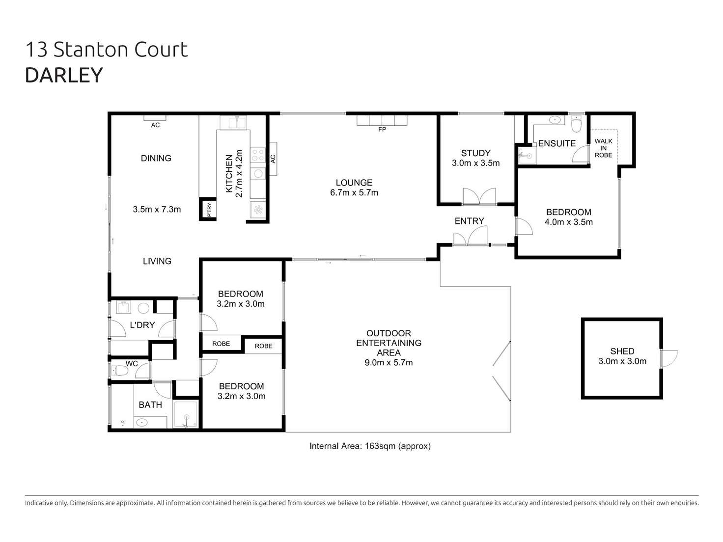 Floorplan of Homely house listing, 13 Stanton Court, Darley VIC 3340