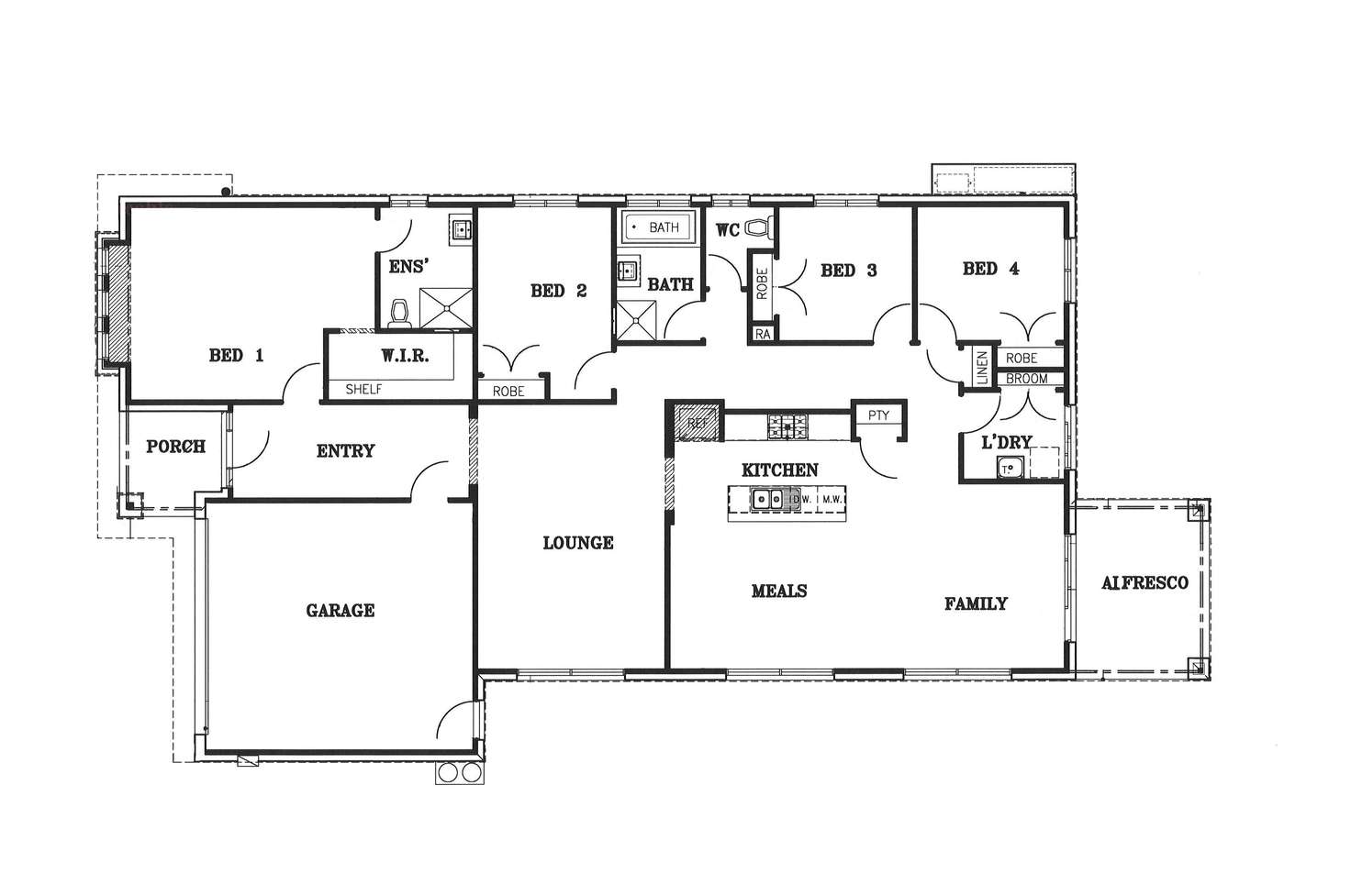 Floorplan of Homely house listing, 27 Penrose Street, Nagambie VIC 3608