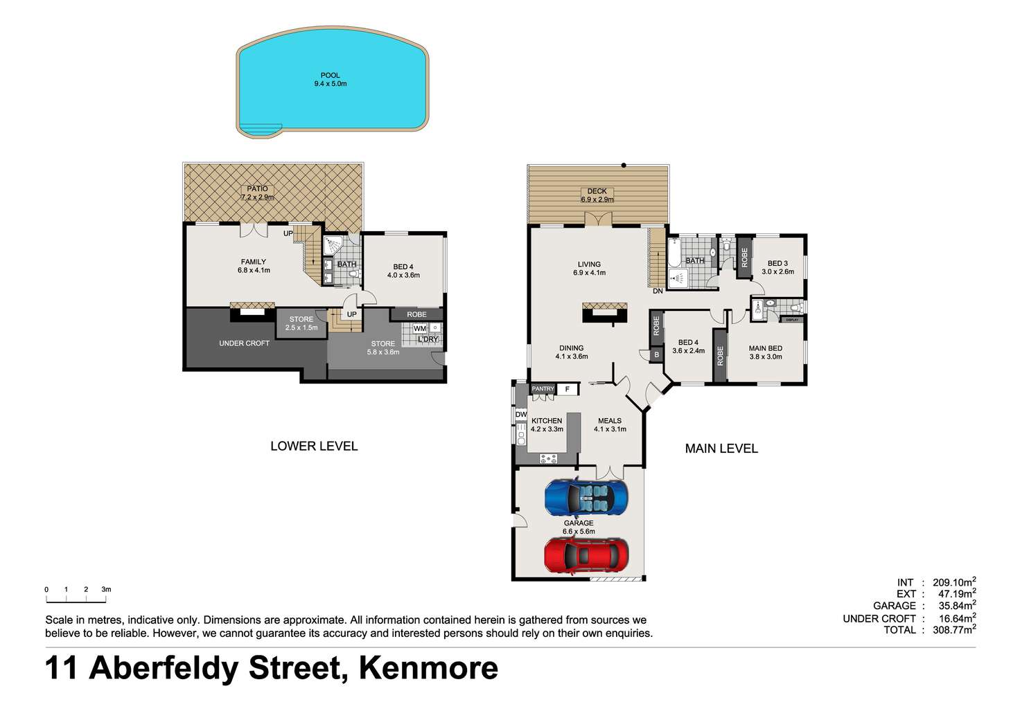 Floorplan of Homely house listing, 11 Aberfeldy Street, Kenmore QLD 4069