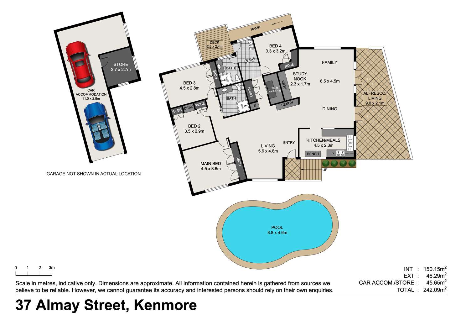 Floorplan of Homely house listing, 37 Almay Street, Kenmore QLD 4069