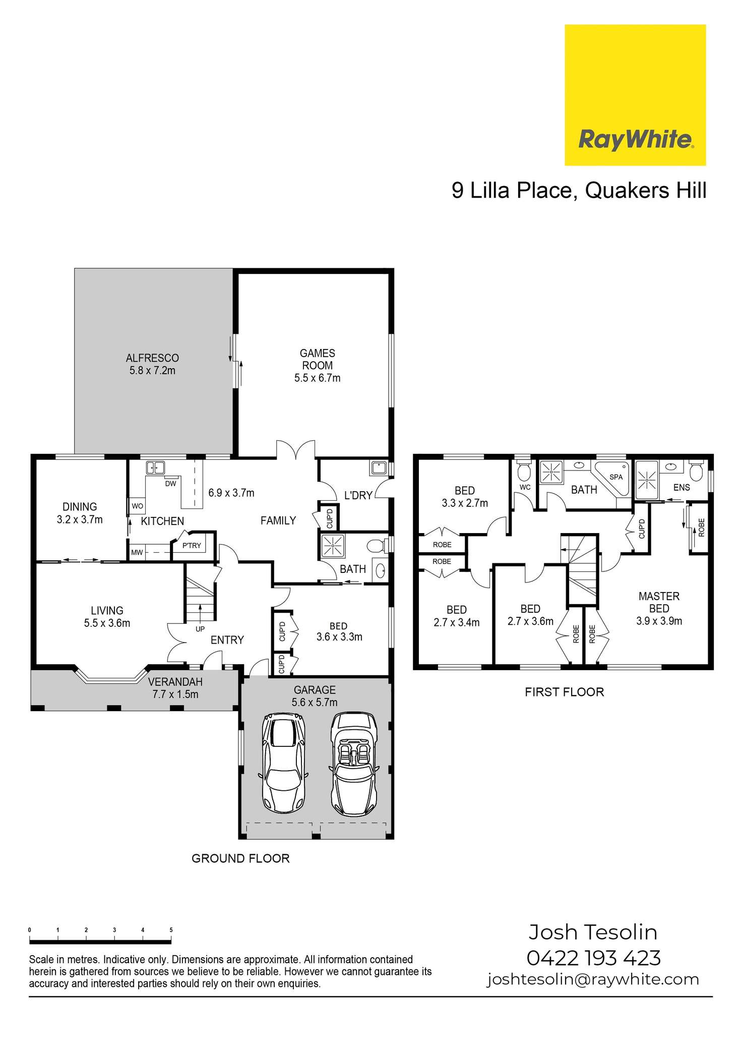 Floorplan of Homely house listing, 9 Lilla Place, Quakers Hill NSW 2763
