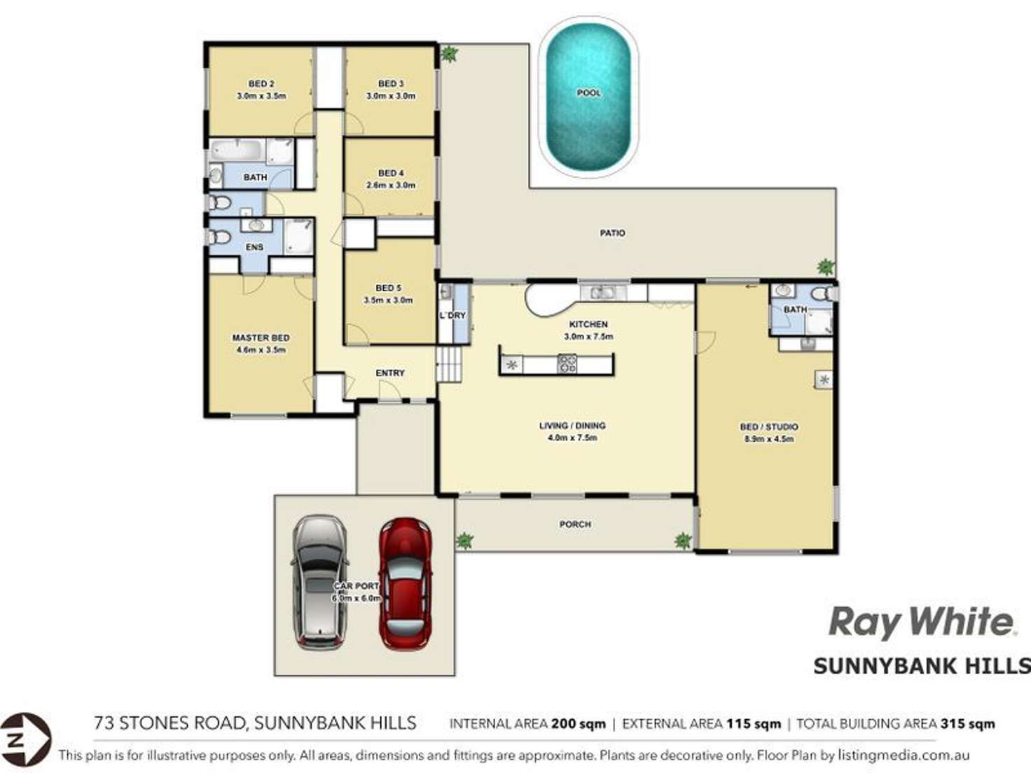 Floorplan of Homely house listing, 73 Stones Road, Sunnybank Hills QLD 4109