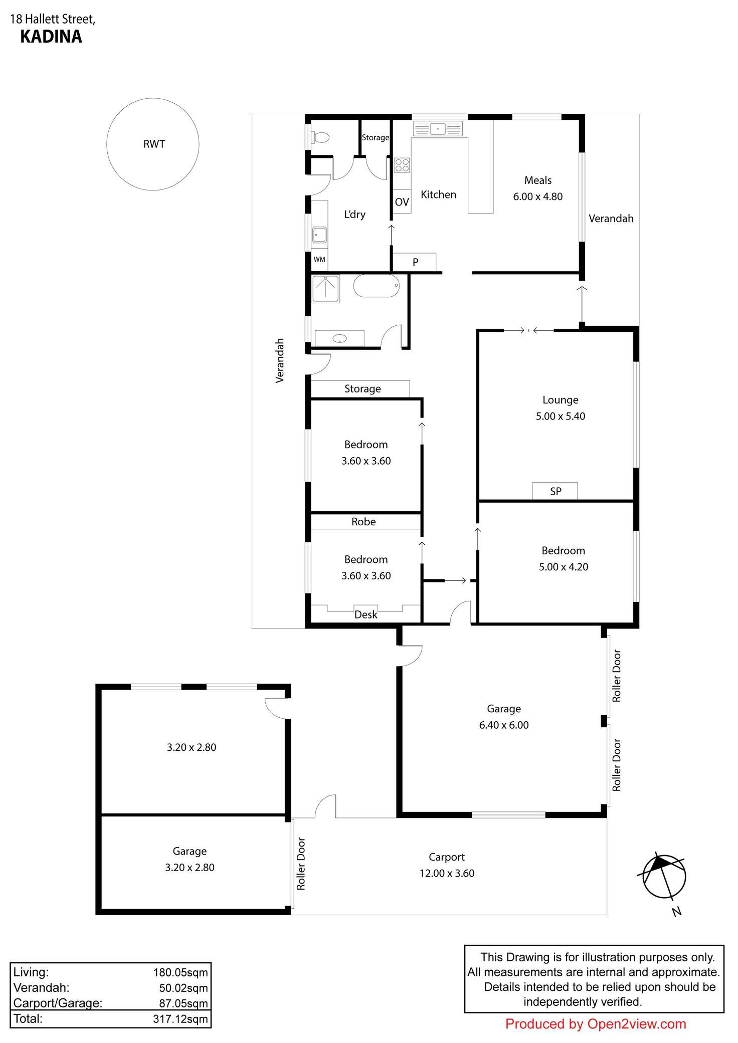 Floorplan of Homely house listing, 18 Hallett Street, Kadina SA 5554