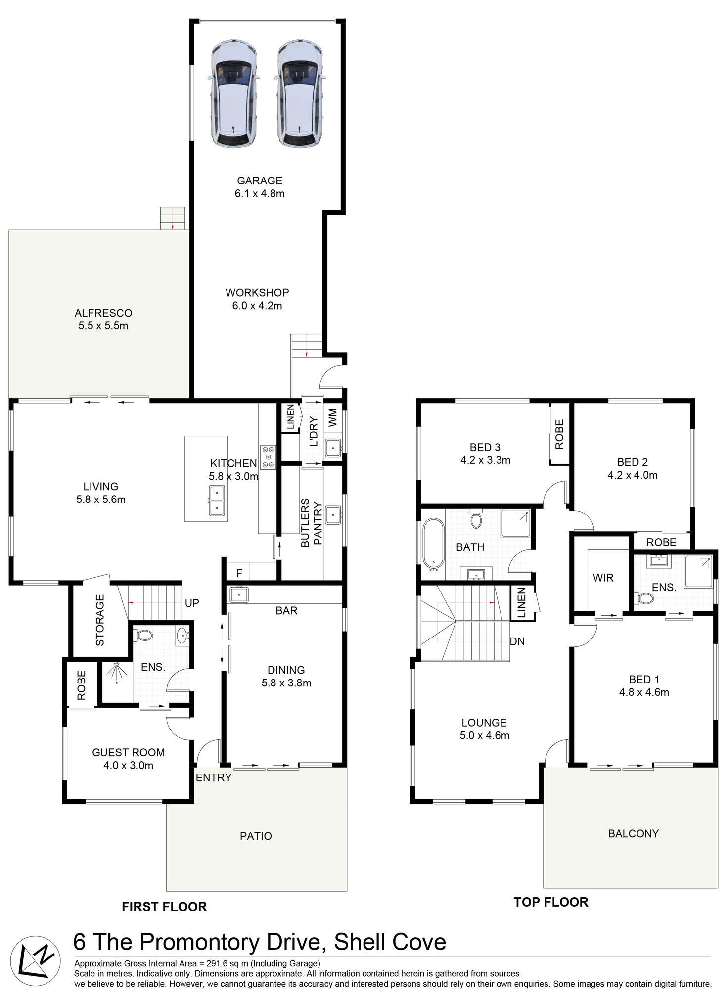 Floorplan of Homely house listing, 6 The Promontory Drive, Shell Cove NSW 2529