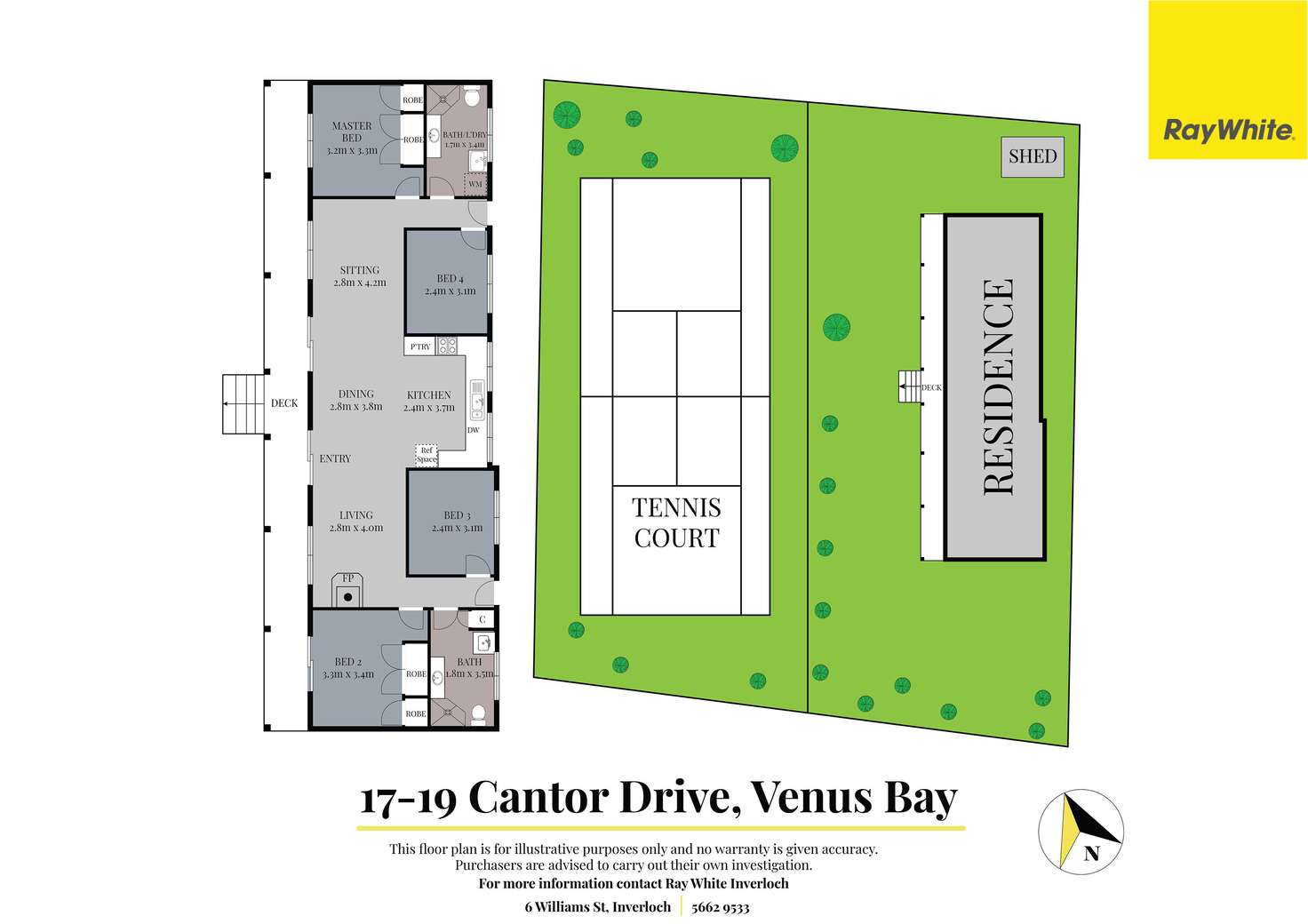 Floorplan of Homely house listing, 17-19 Cantor Drive, Venus Bay VIC 3956