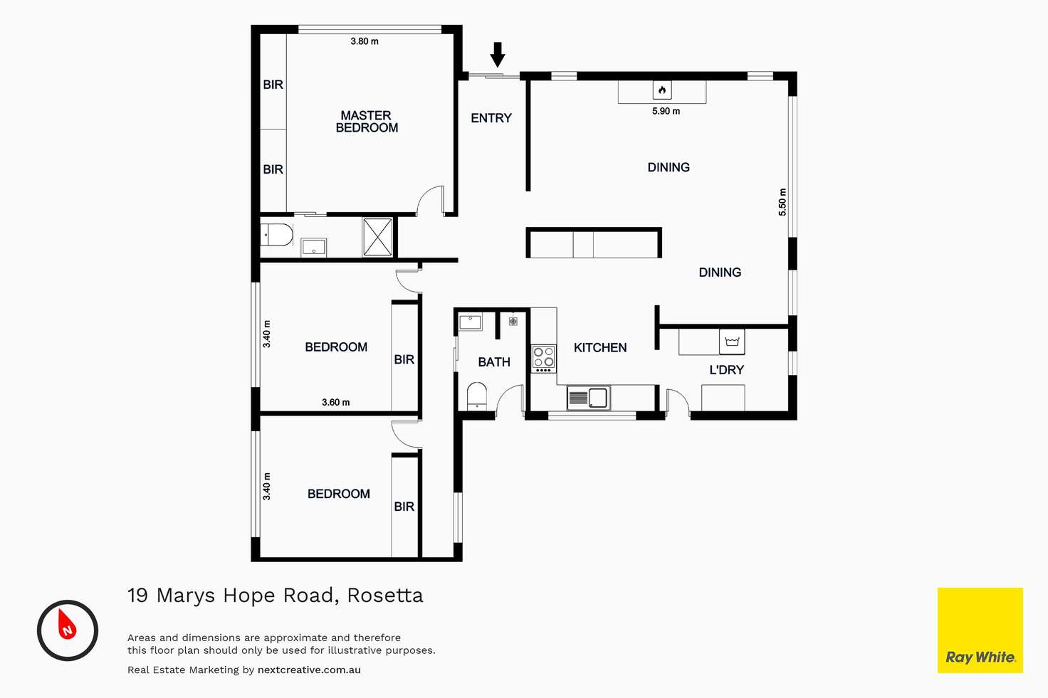 Floorplan of Homely house listing, 19 Marys Hope Road, Rosetta TAS 7010