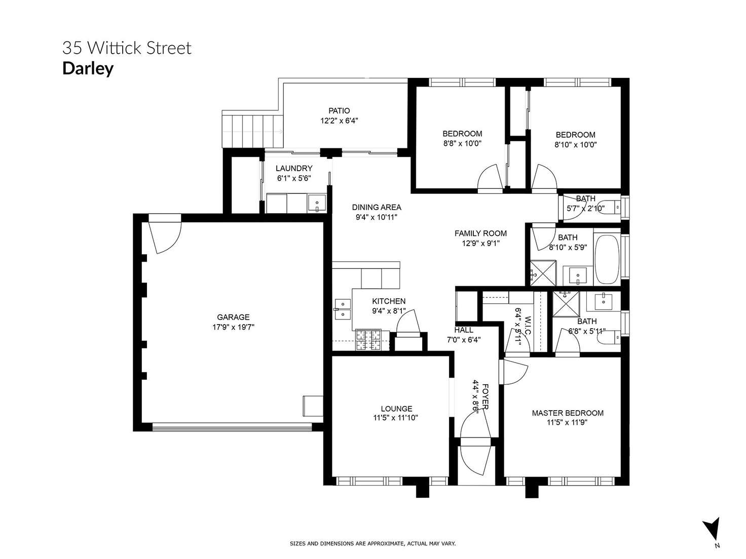 Floorplan of Homely house listing, 35 Wittick Street, Darley VIC 3340