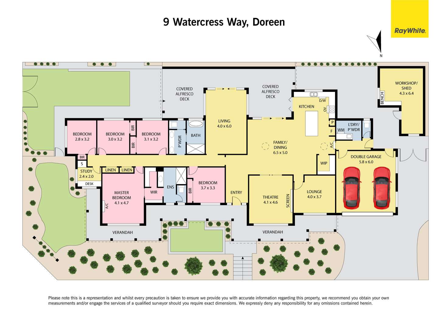 Floorplan of Homely house listing, 9 Watercress Grove, Doreen VIC 3754