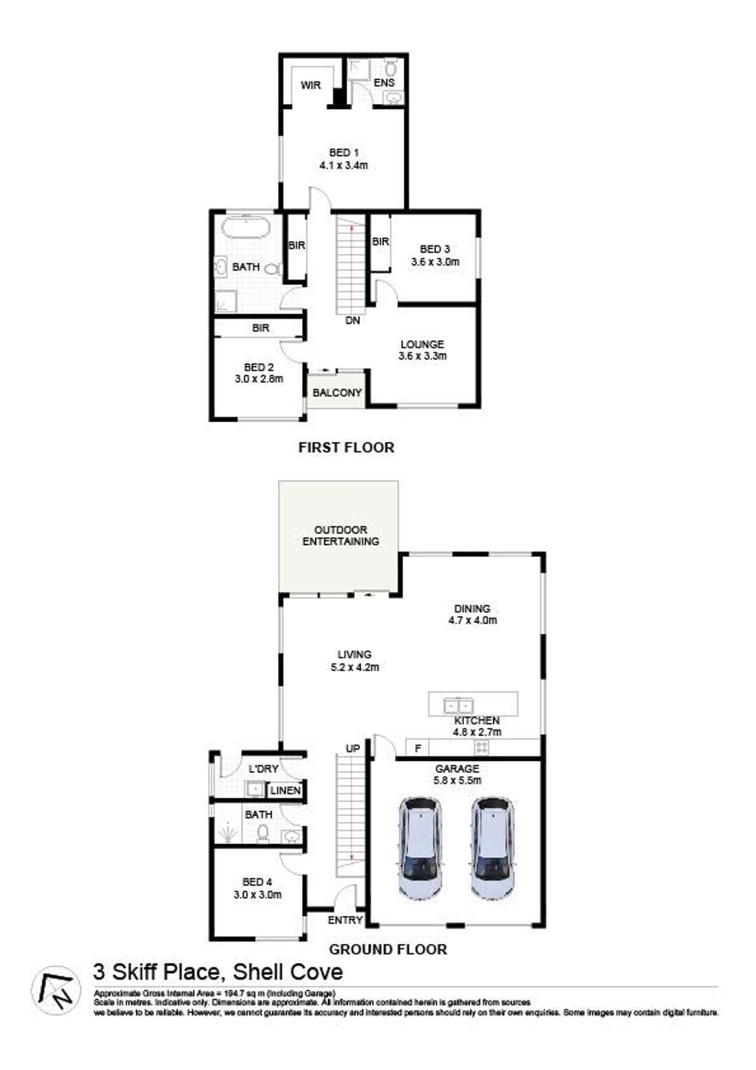 Floorplan of Homely house listing, 3 Skiff Place, Shell Cove NSW 2529