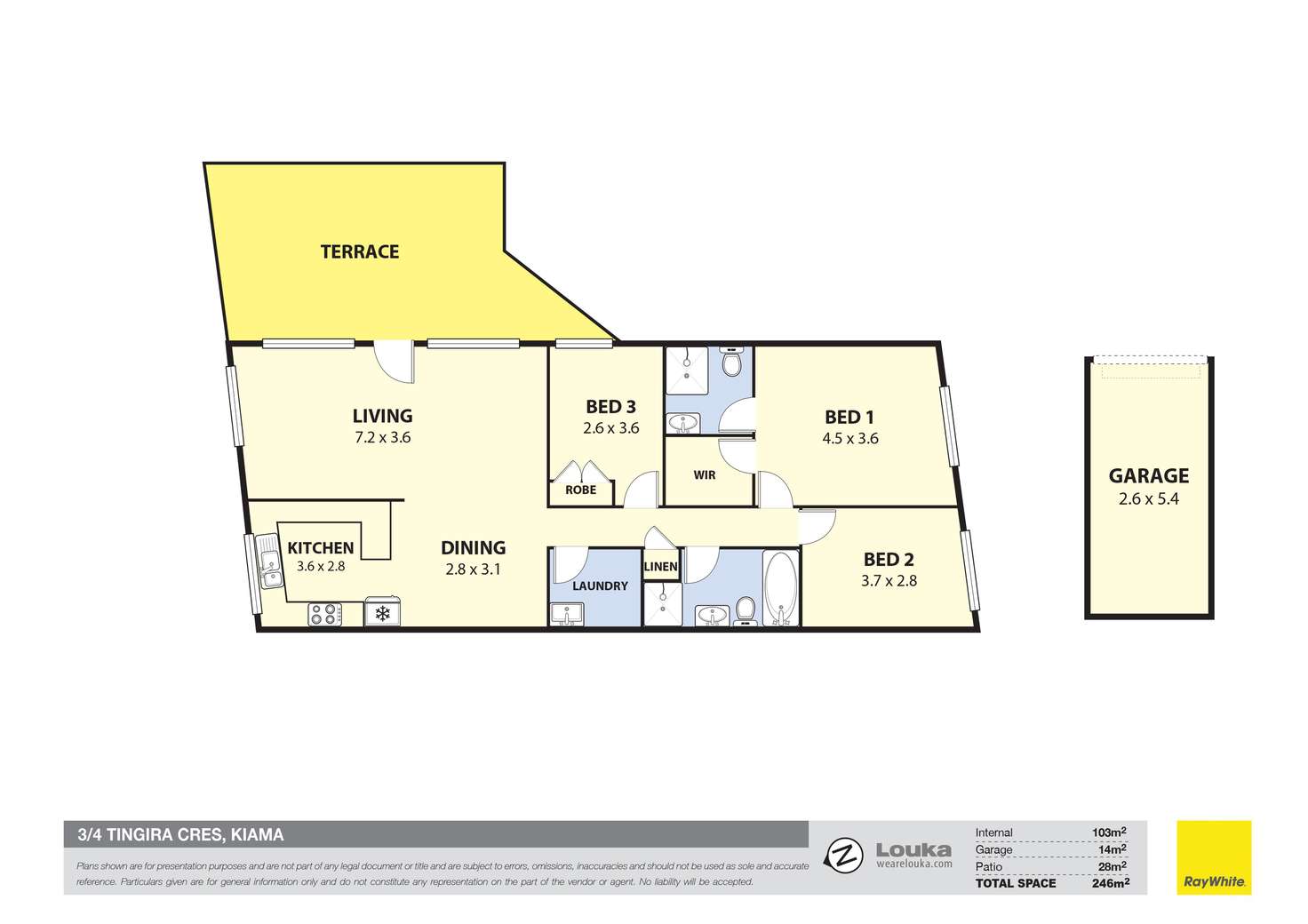 Floorplan of Homely apartment listing, 3/4 Tingira Crescent, Kiama NSW 2533