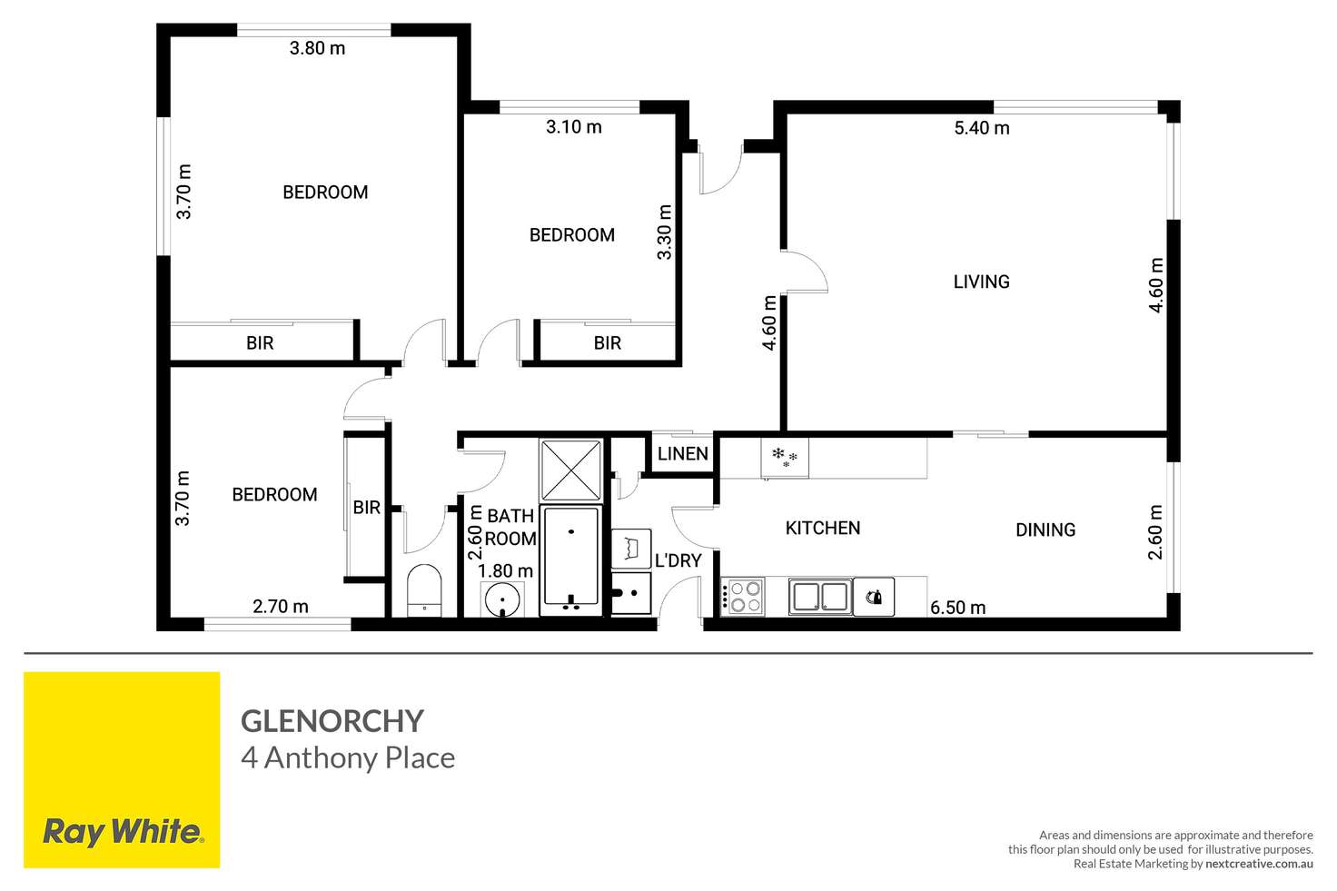 Floorplan of Homely house listing, 4 Anthony Place, Glenorchy TAS 7010