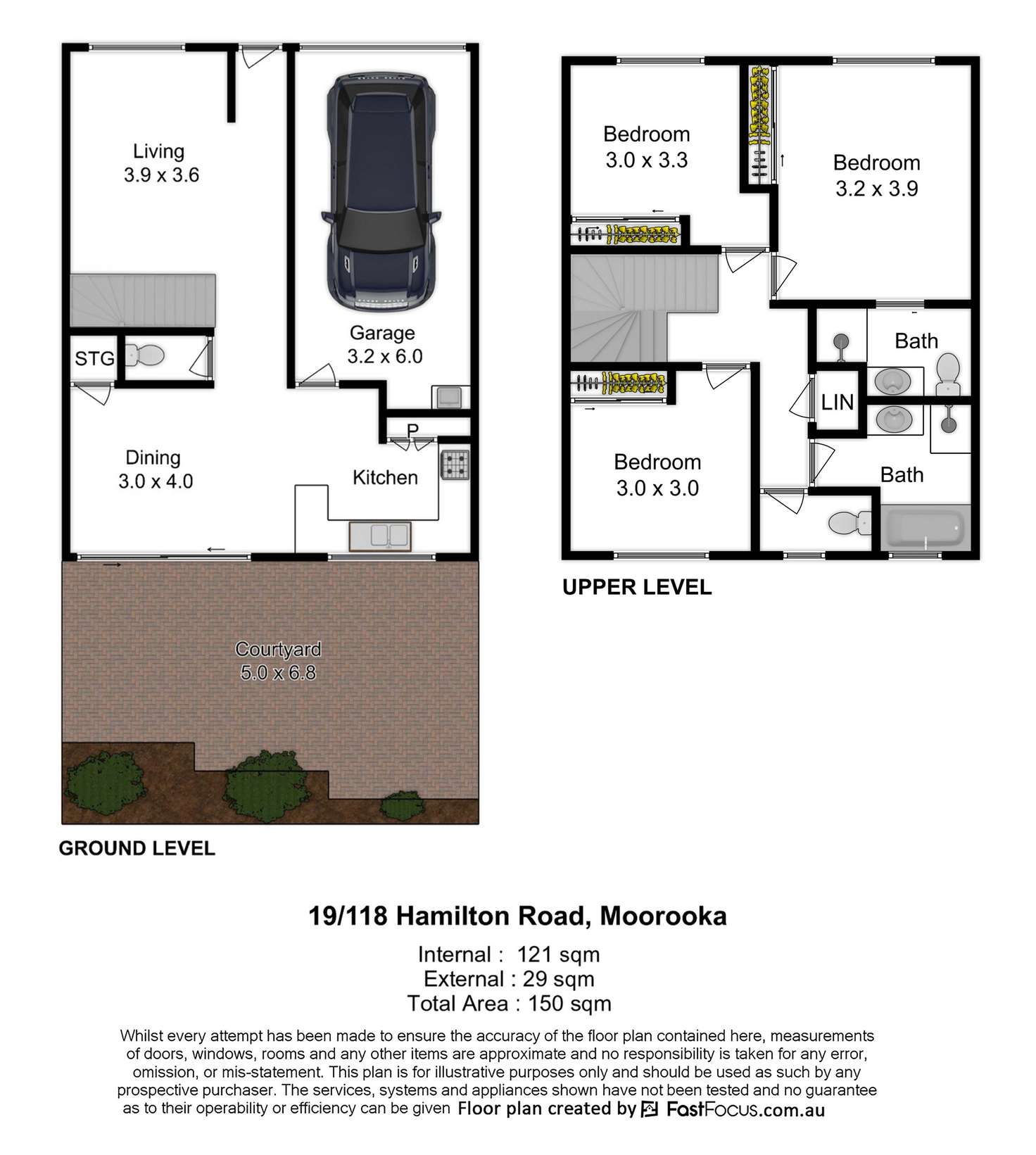 Floorplan of Homely townhouse listing, 19/118 Hamilton Road, Moorooka QLD 4105