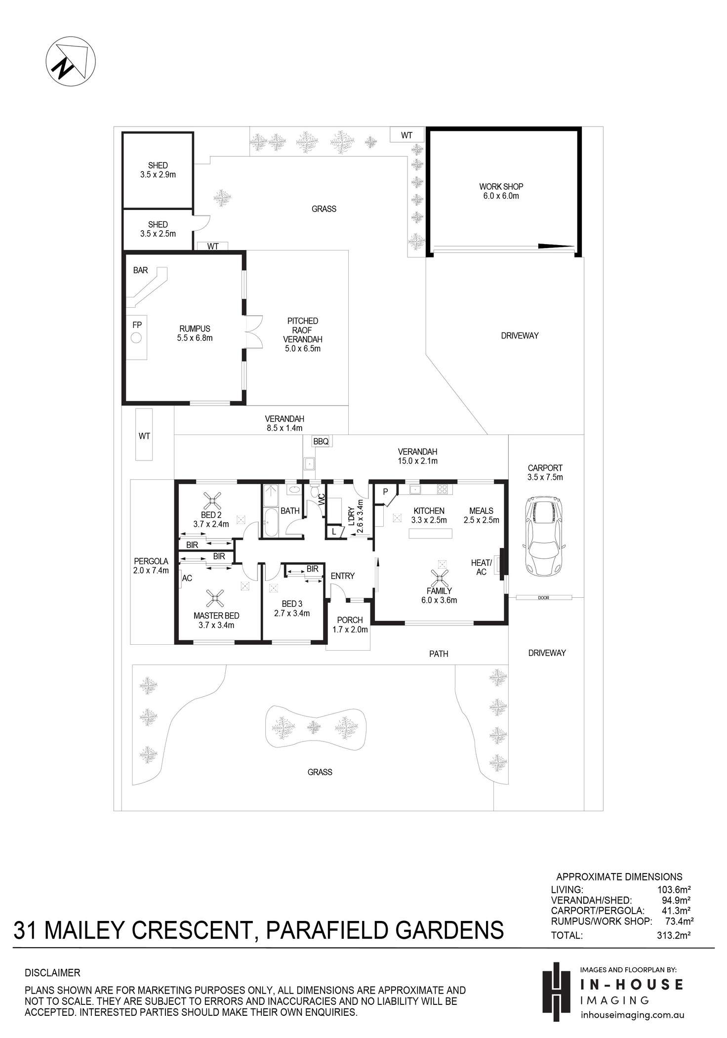 Floorplan of Homely house listing, 31 Mailey Crescent, Parafield Gardens SA 5107