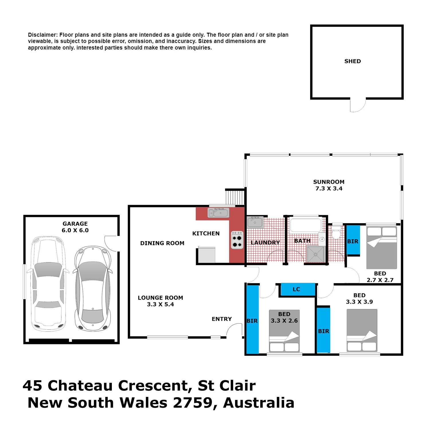 Floorplan of Homely house listing, 45 Chateau Crescent, St Clair NSW 2759