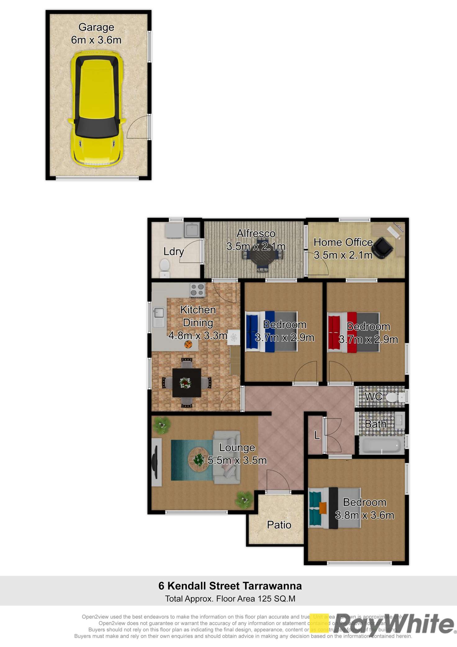 Floorplan of Homely house listing, 6 Kendall Street, Tarrawanna NSW 2518