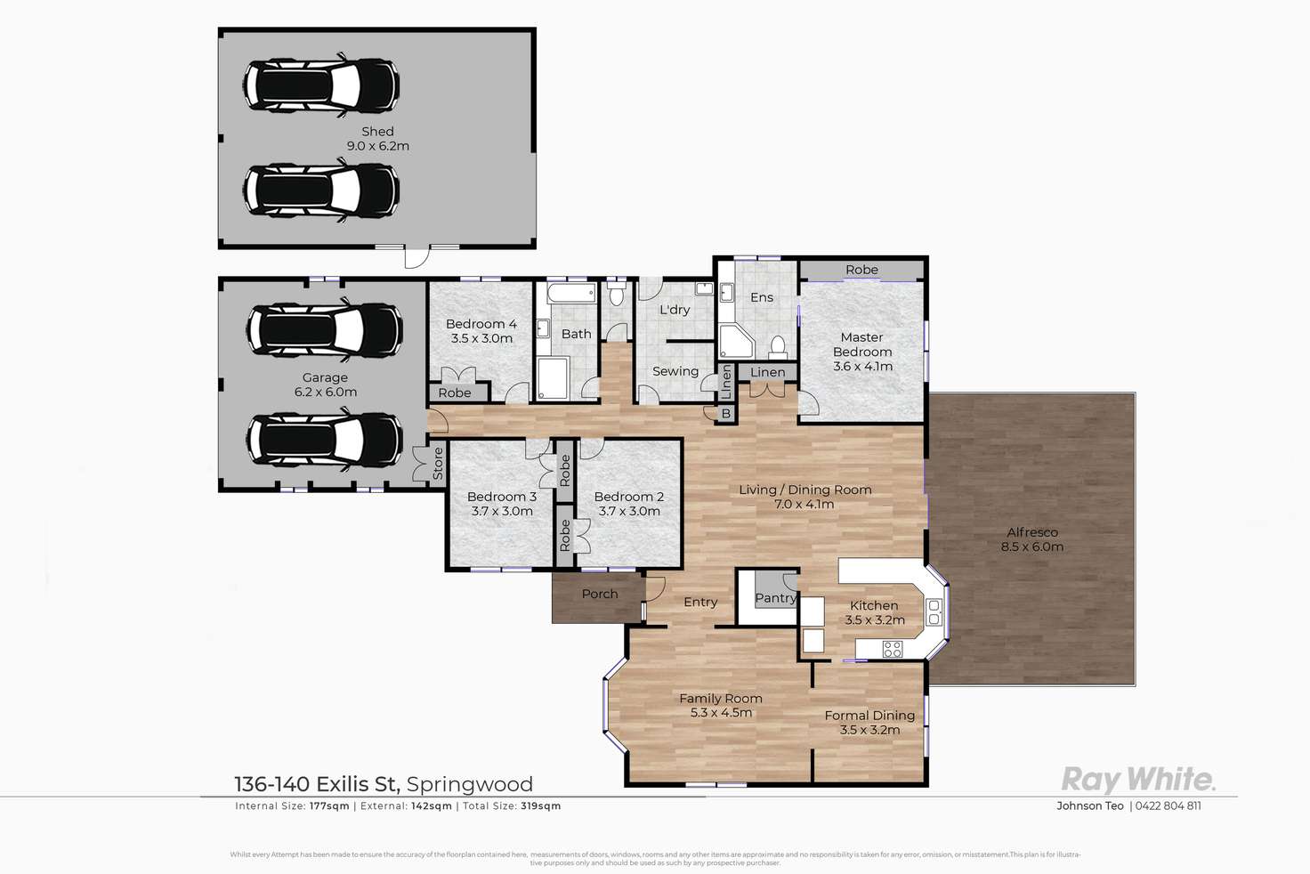 Floorplan of Homely house listing, 136-140 Exilis Street, Springwood QLD 4127