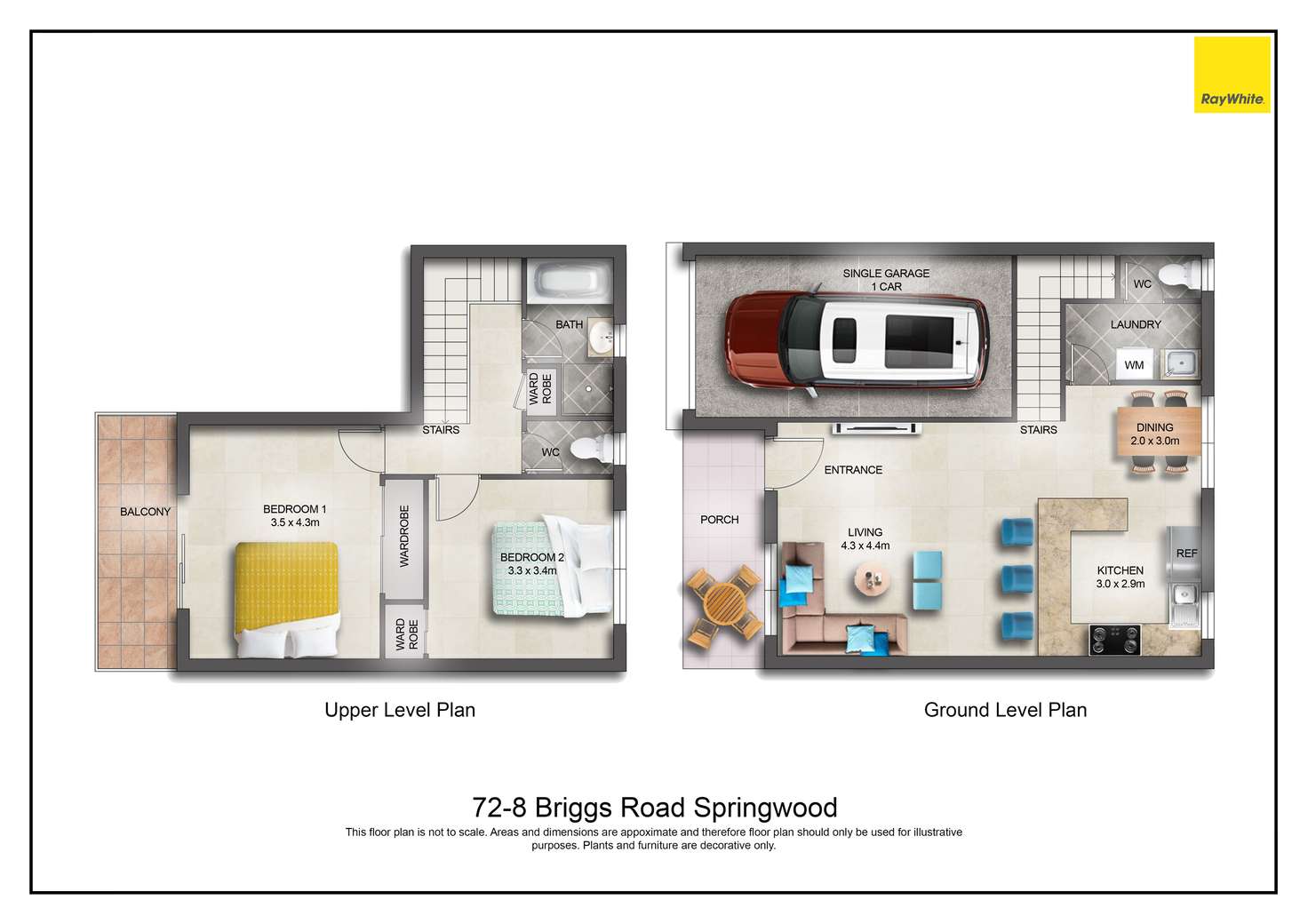 Floorplan of Homely unit listing, 72/8 Briggs Road, Springwood QLD 4127