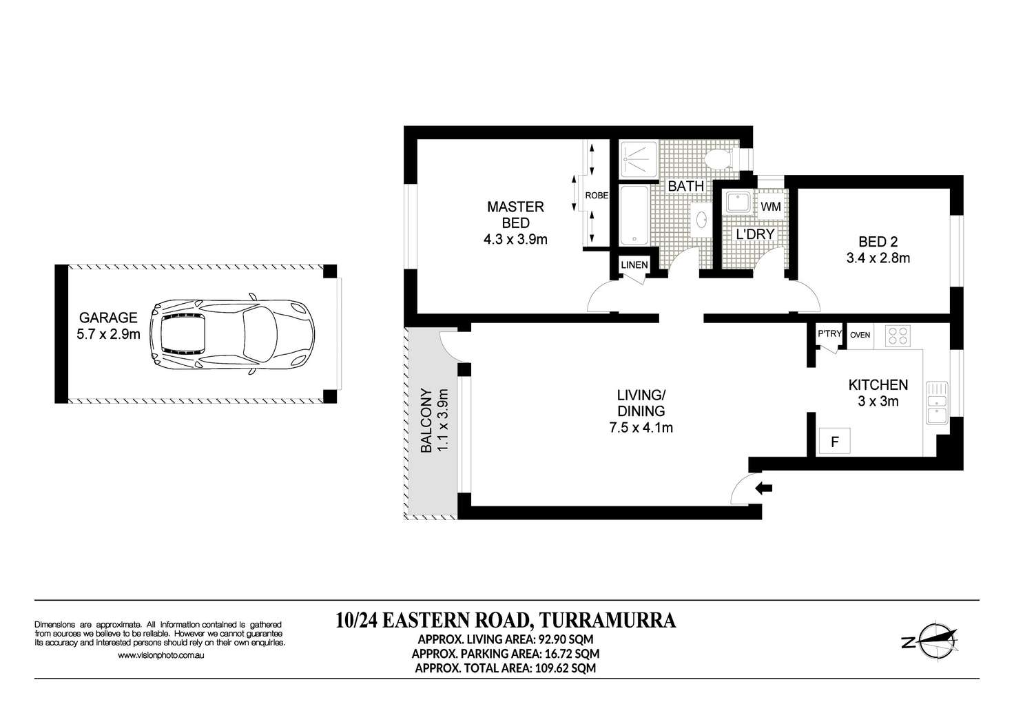 Floorplan of Homely apartment listing, 10/24 Eastern Road, Turramurra NSW 2074