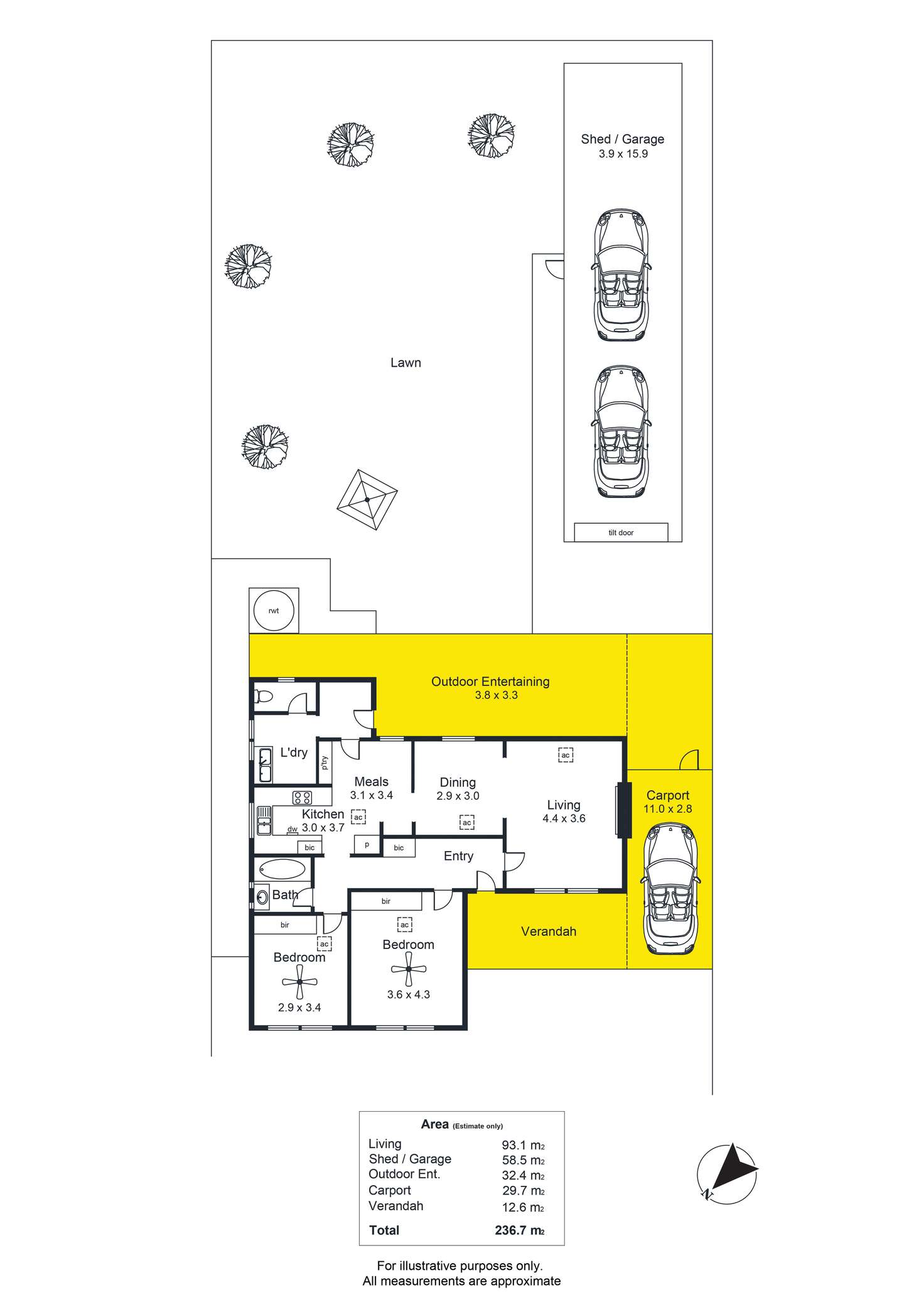 Floorplan of Homely house listing, 121 Crozier Avenue, Melrose Park SA 5039