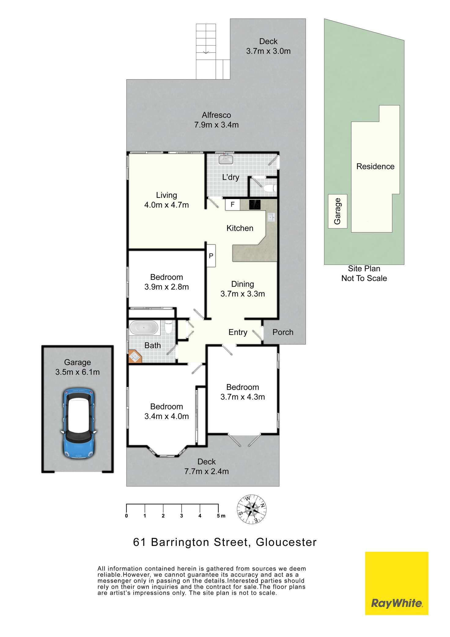 Floorplan of Homely house listing, 61 Barrington Street, Gloucester NSW 2422