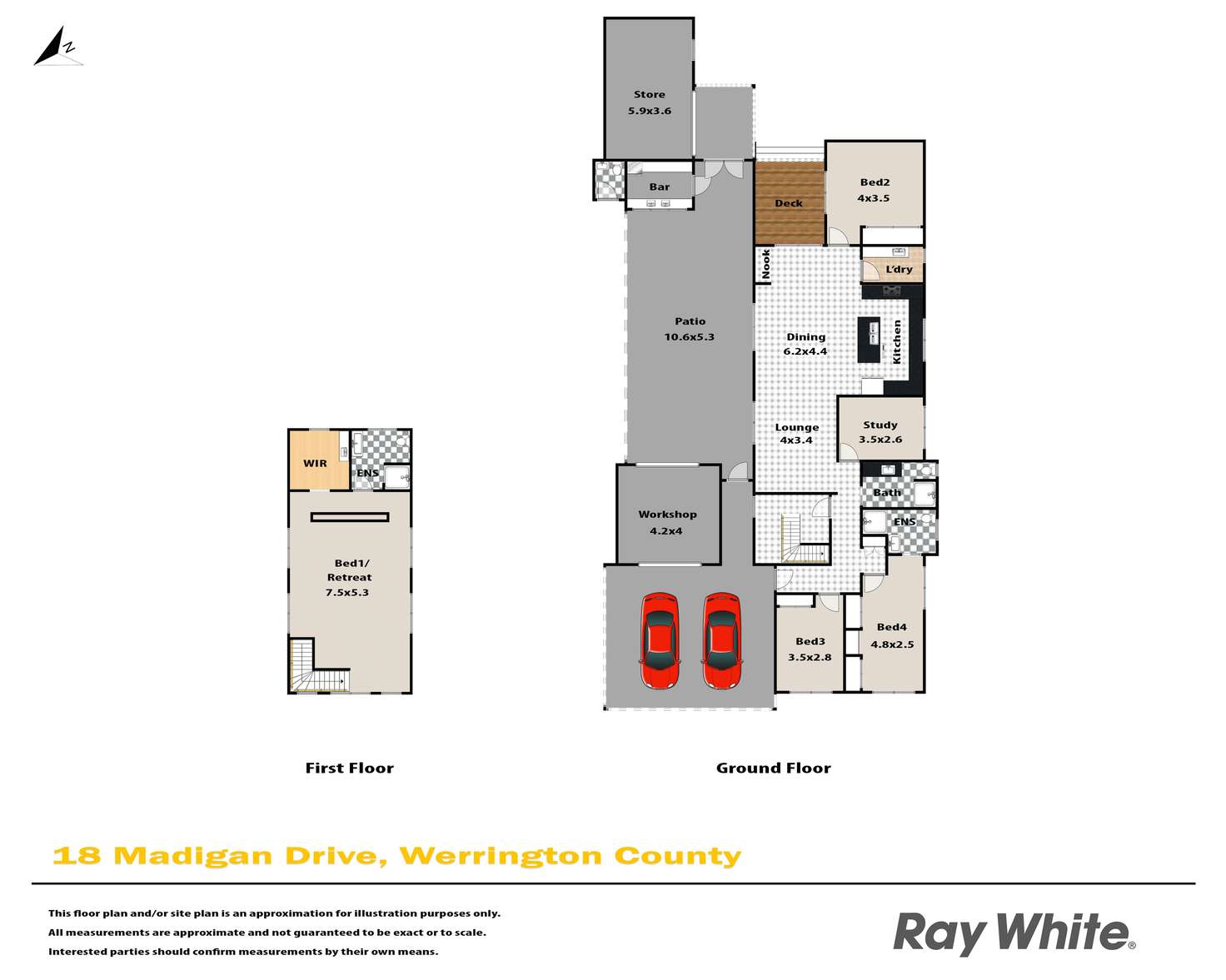Floorplan of Homely house listing, 18 Madigan Drive, Werrington County NSW 2747