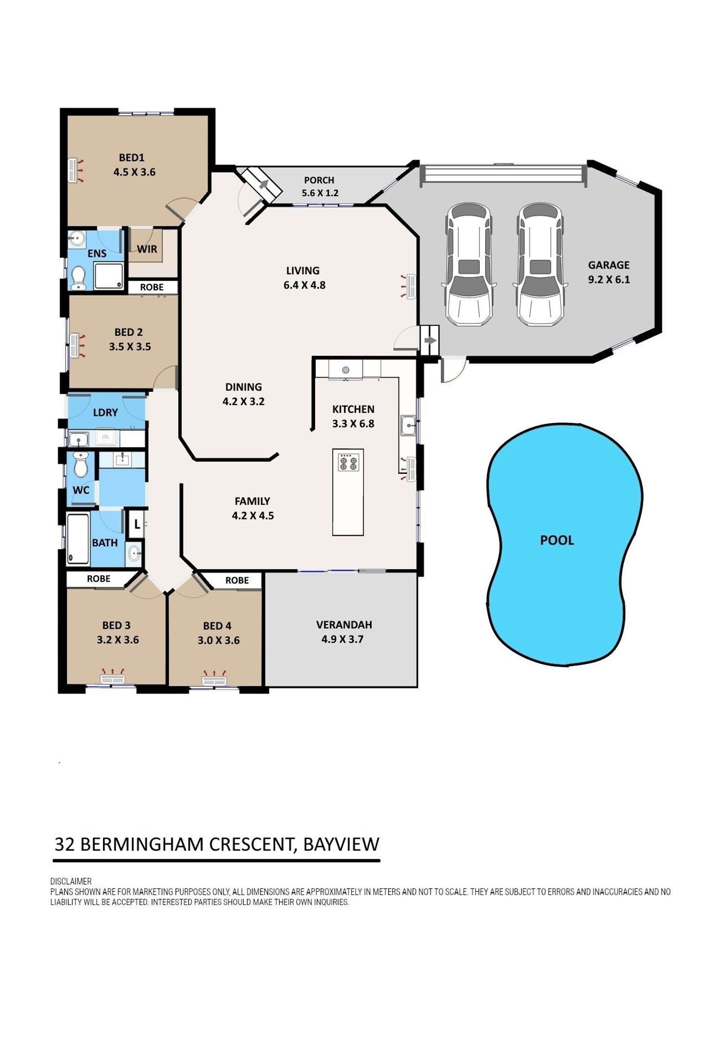 Floorplan of Homely house listing, 32 Bermingham Crescent, Bayview NT 820