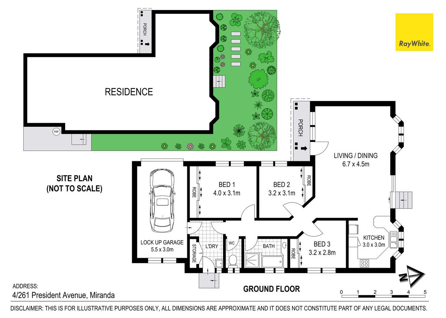 Floorplan of Homely villa listing, 4/261 President Avenue, Miranda NSW 2228