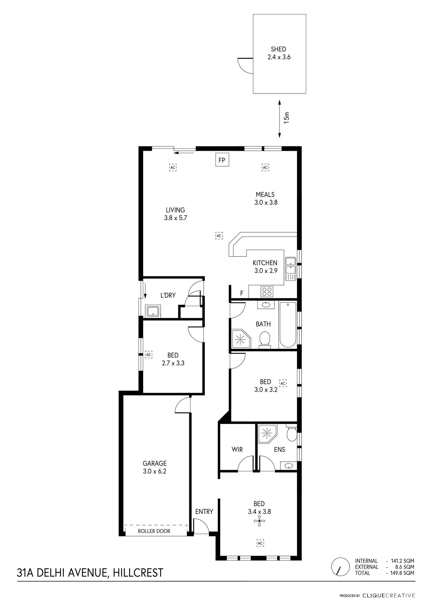 Floorplan of Homely house listing, 31A Delhi Avenue, Hillcrest SA 5086