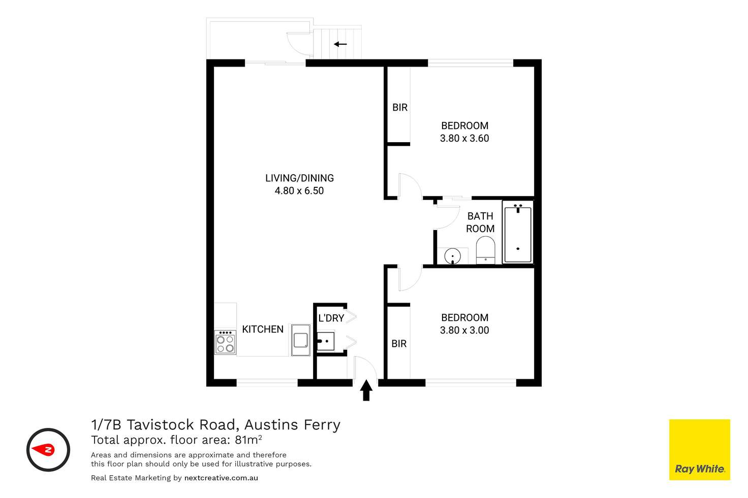 Floorplan of Homely house listing, 1/7B Tavistock Road, Austins Ferry TAS 7011