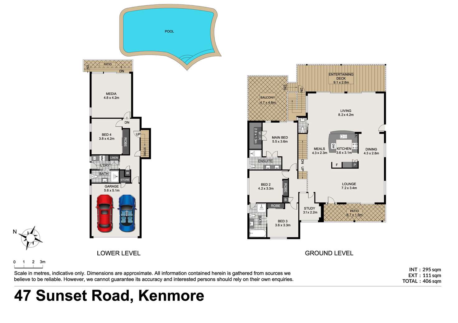 Floorplan of Homely house listing, 47 Sunset Road, Kenmore QLD 4069